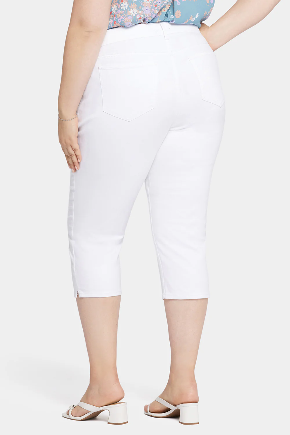 Waist-Matchâ¢ Slim Straight Crop Jeans In Plus Size - Optic White
