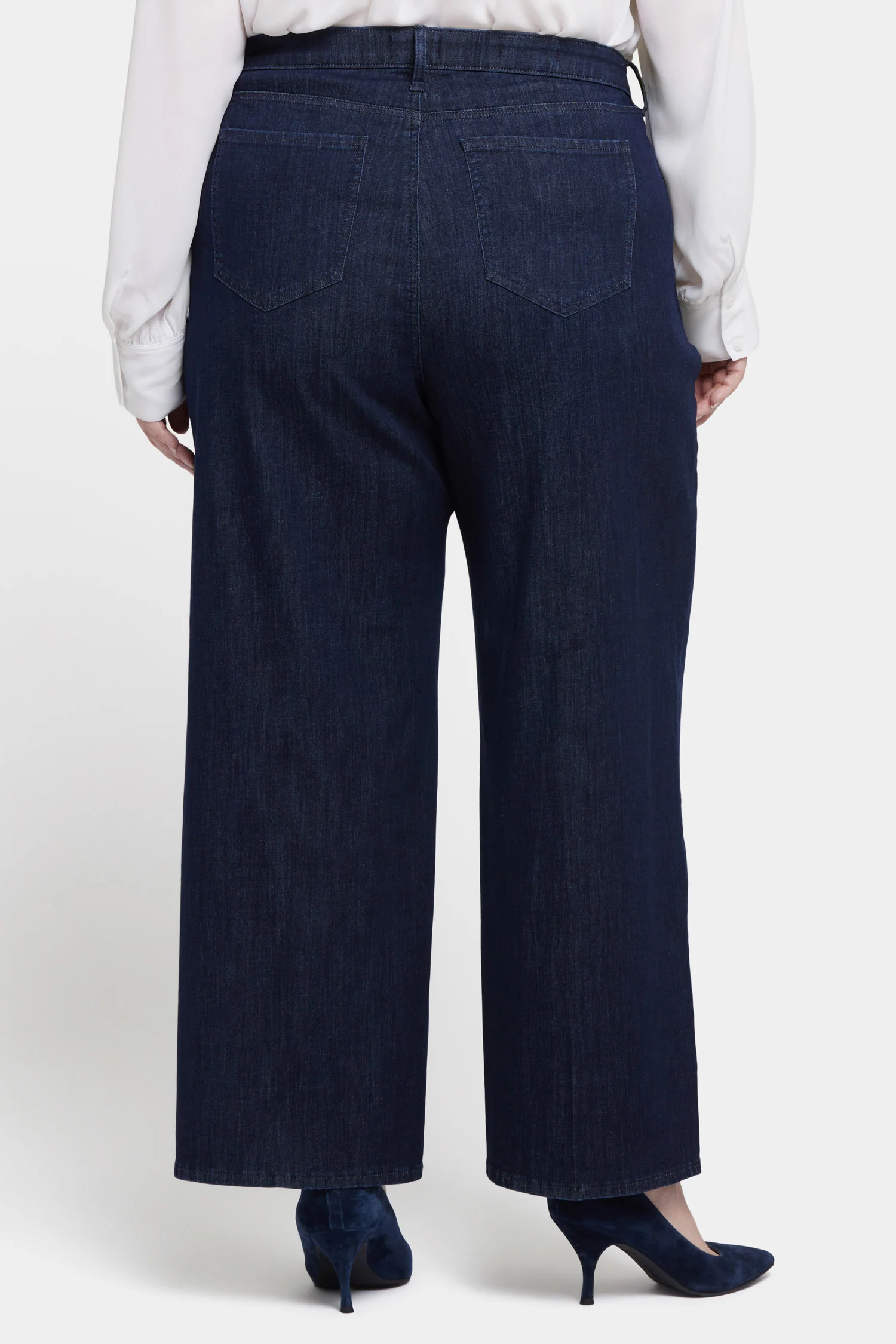 Teresa Wide Leg Ankle Jeans In Plus Size - Rinse
