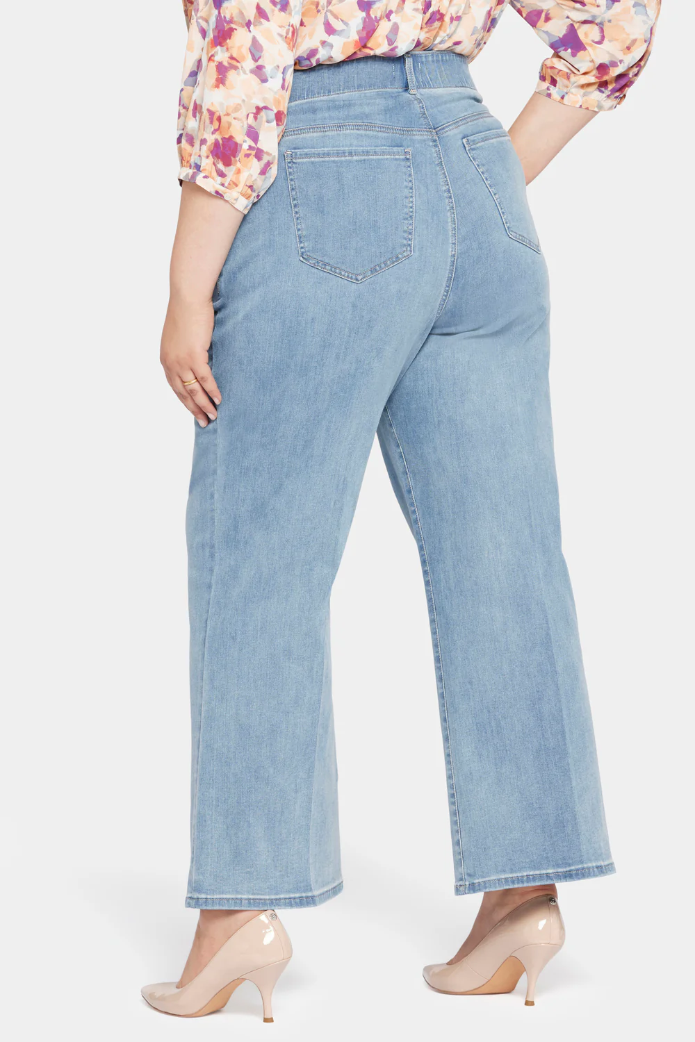 Waist-Matchâ¢ Major Wide Leg Jeans In Plus Size - Crystalline