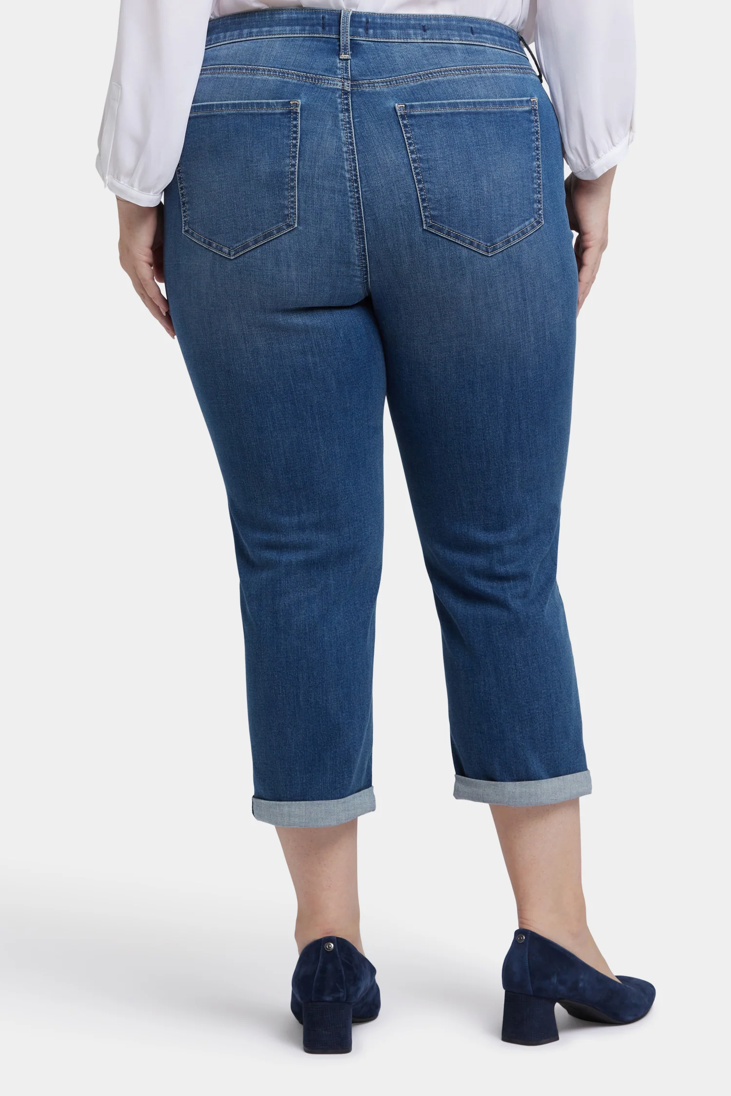 Chloe Skinny Capri Jeans In Plus Size - Costa Brava