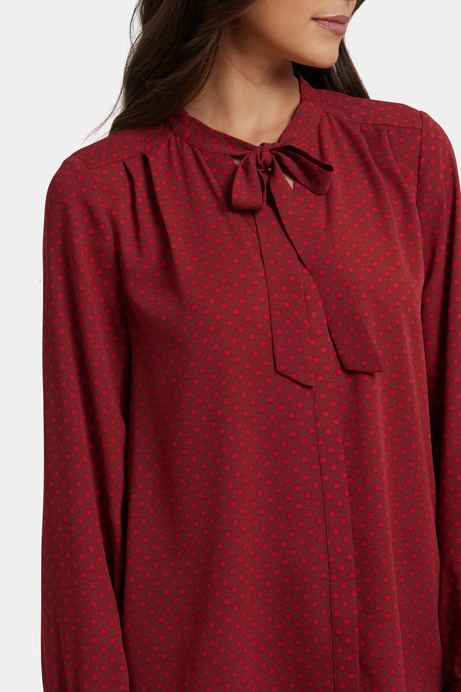 1185-tie-neck-blouse-claret-dots-1.webp