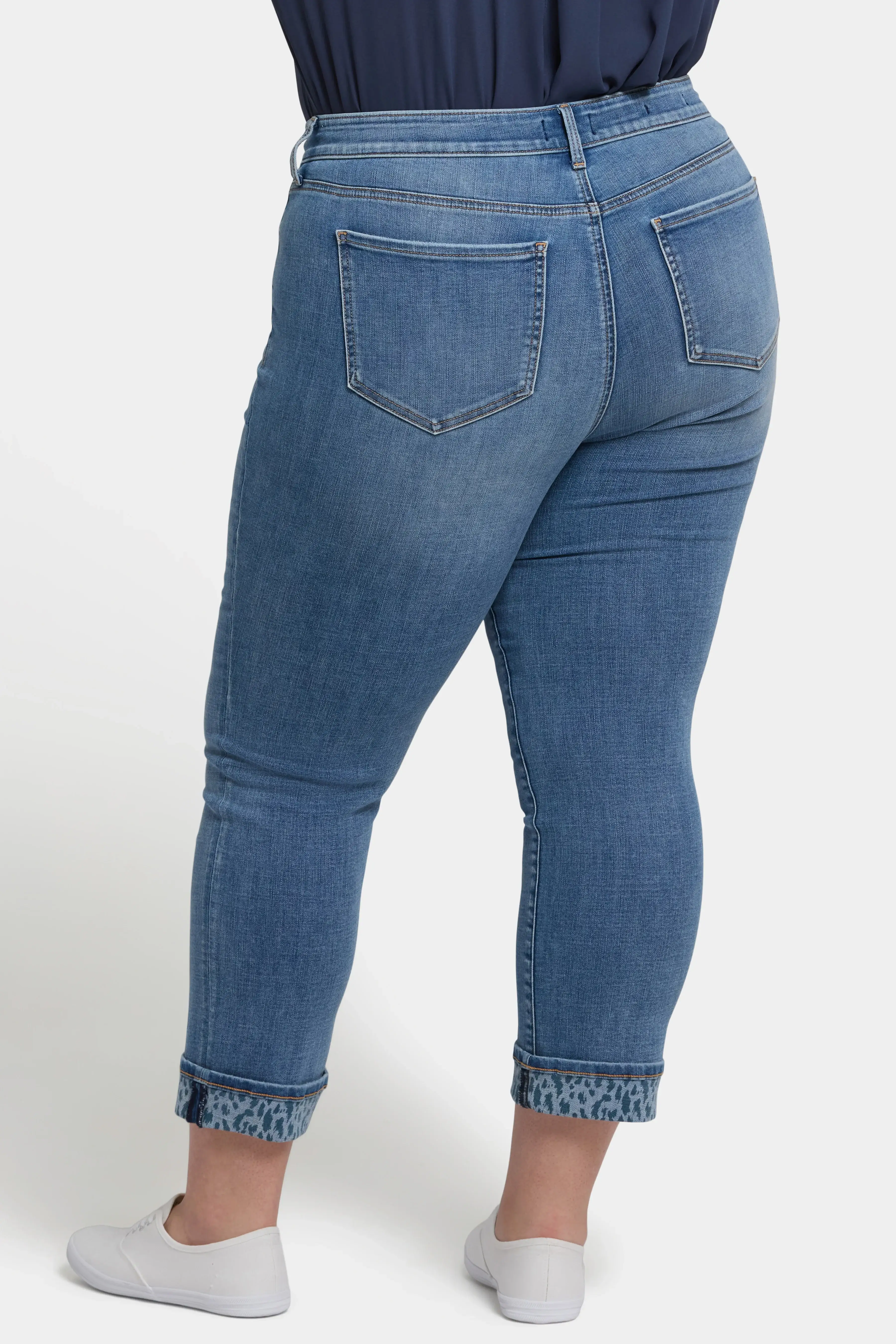 Marilyn Straight Ankle Jeans In Plus Size - Barcelona Breeze