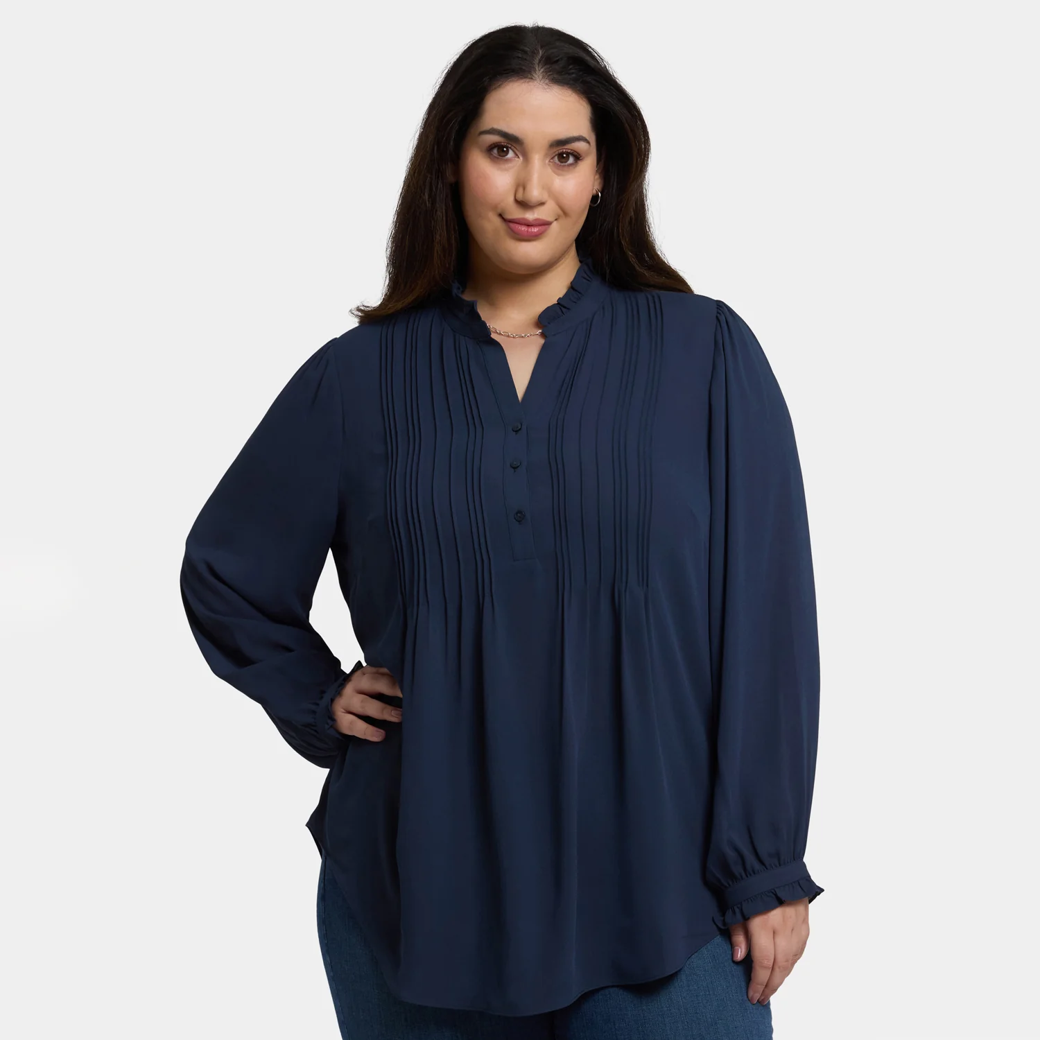 13009-pleated-front-tunic-in-plus-size-oxford-navy-1.webp