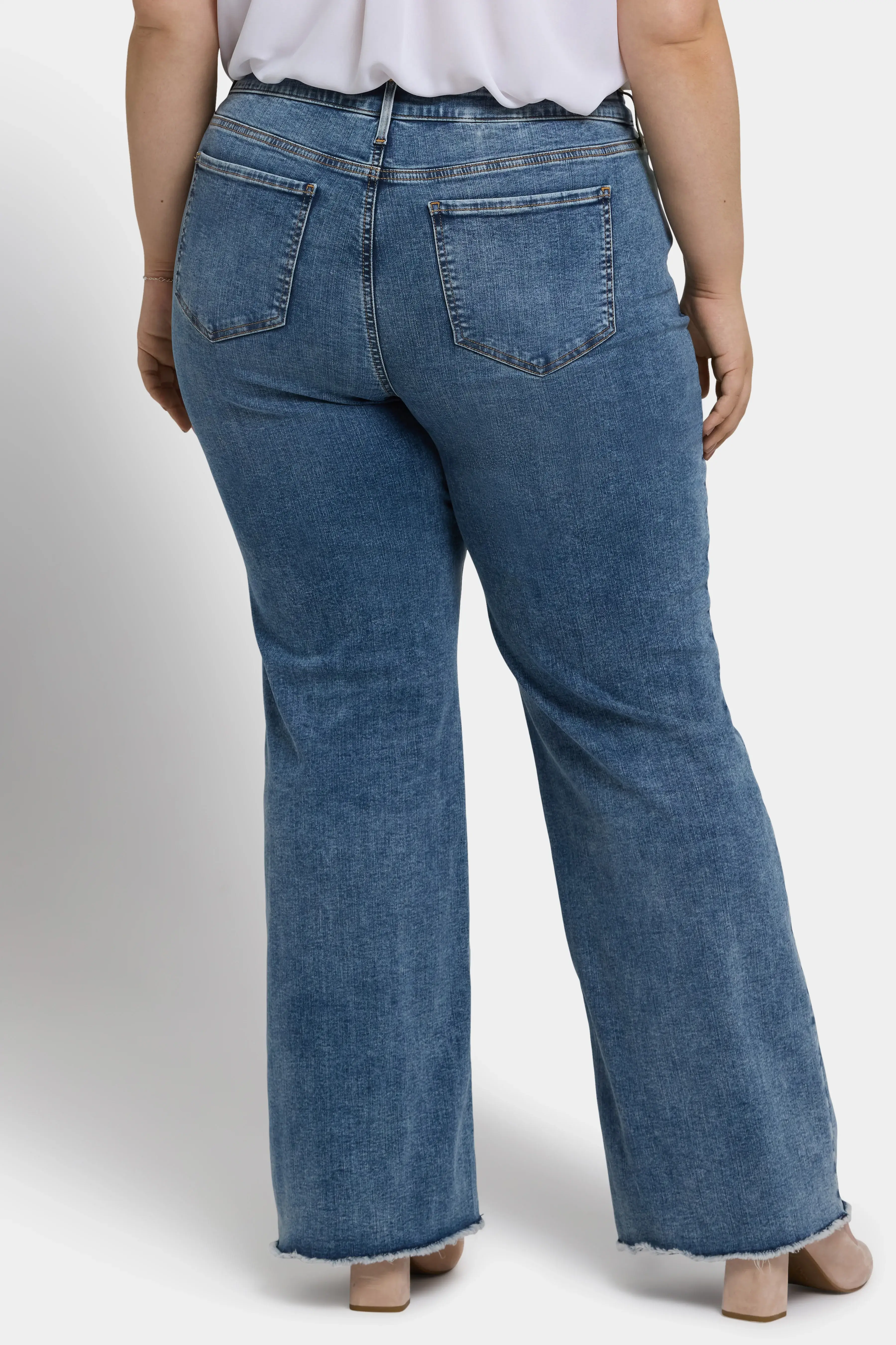 Teresa Wide Leg Jeans In Plus Size - Majorca Bay