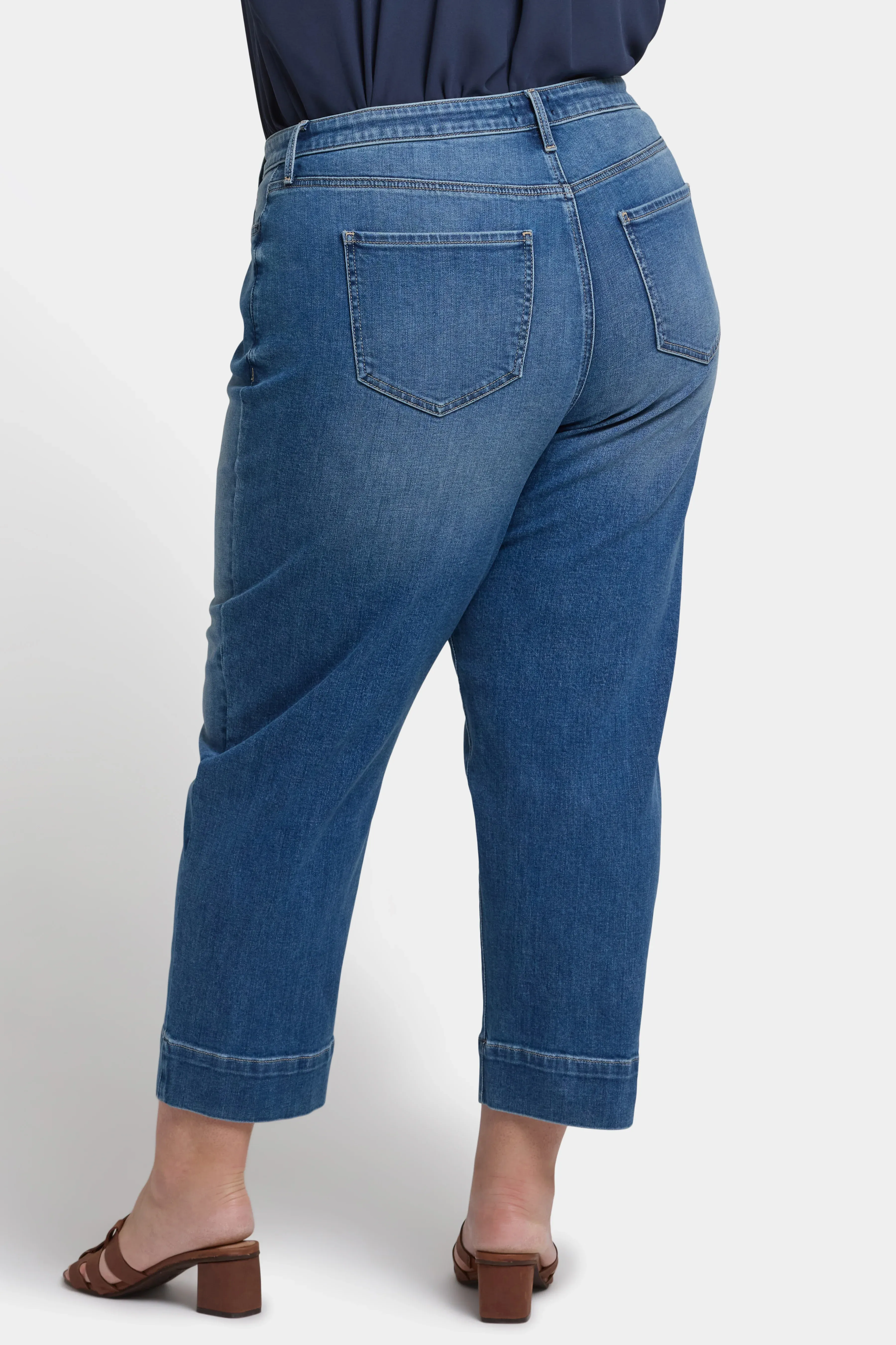 Balloon Ankle Jeans In Plus Size - Picasso Lake