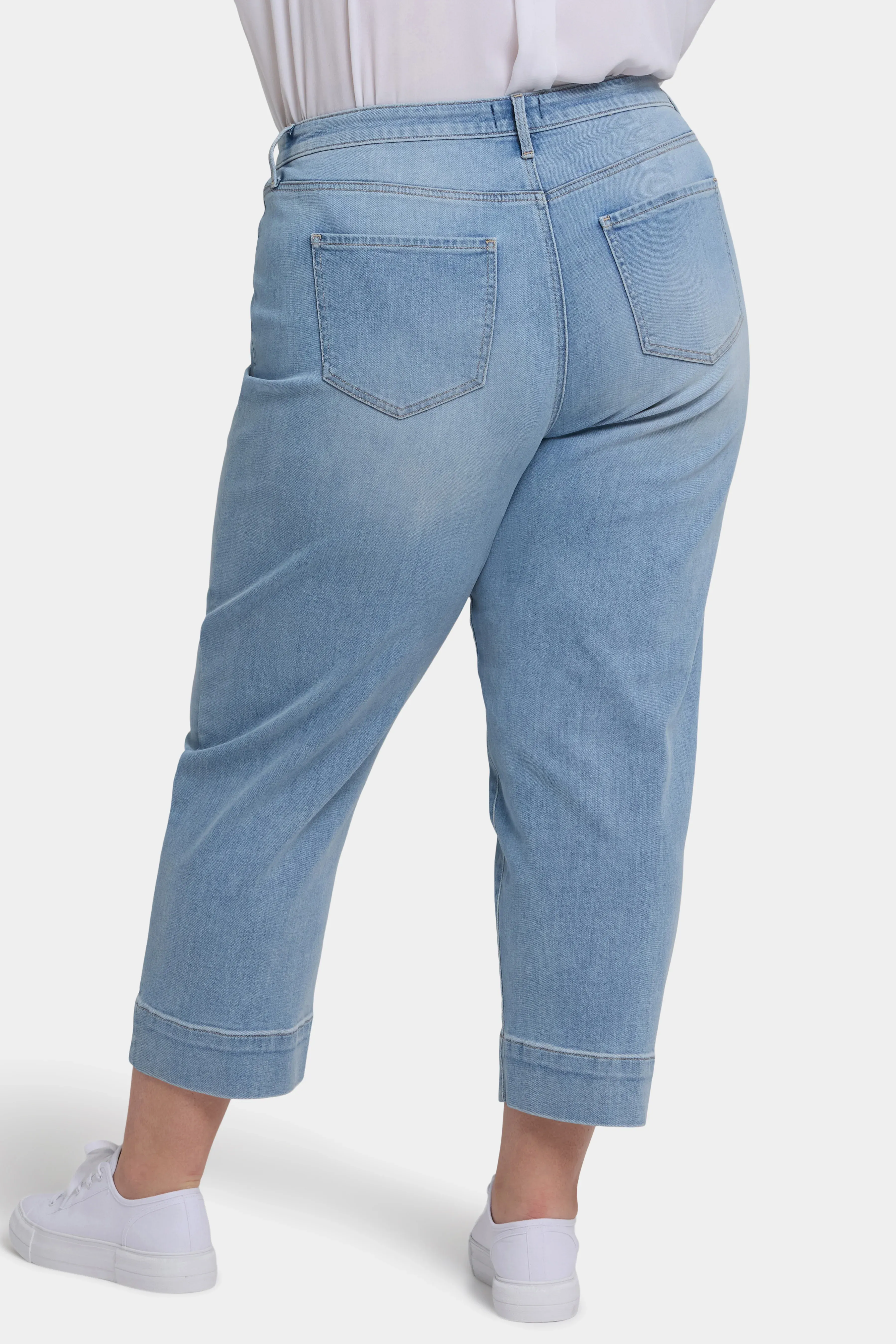 Balloon Ankle Jeans In Plus Size - Santiago Sea