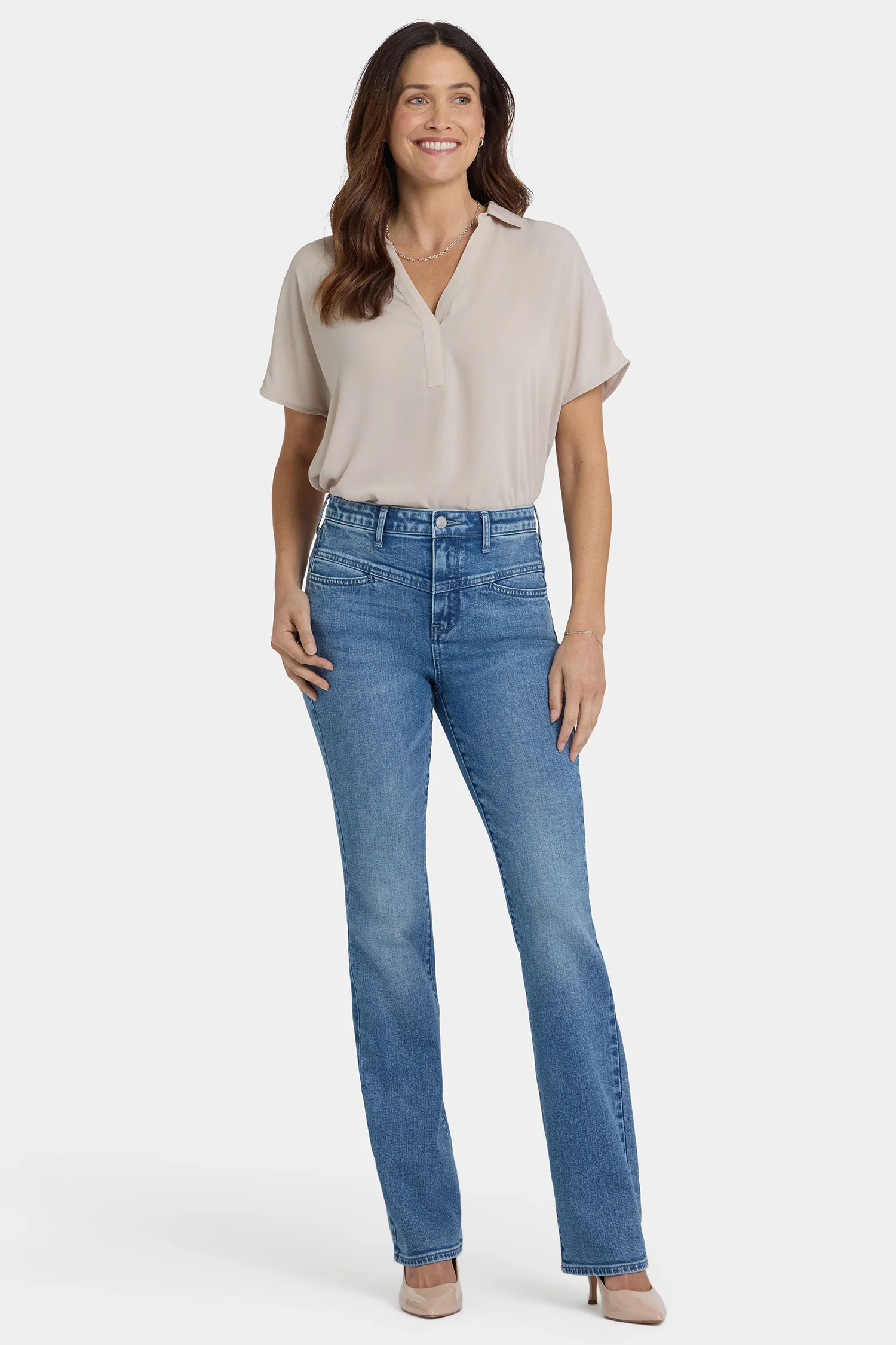Barbara Bootcut Jeans - Washed Crystal