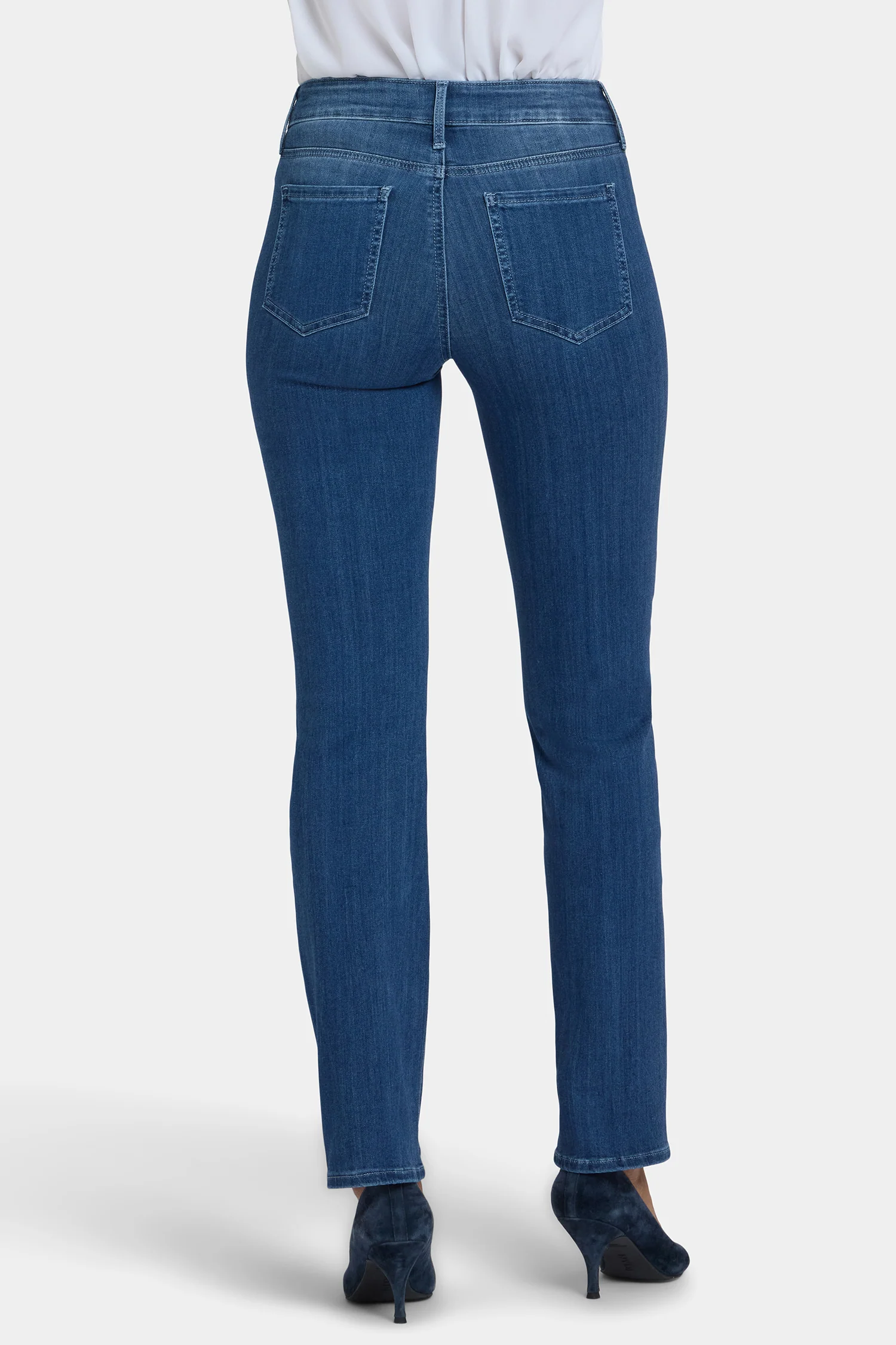 Marilyn Straight Jeans In Petite - Cool Marine