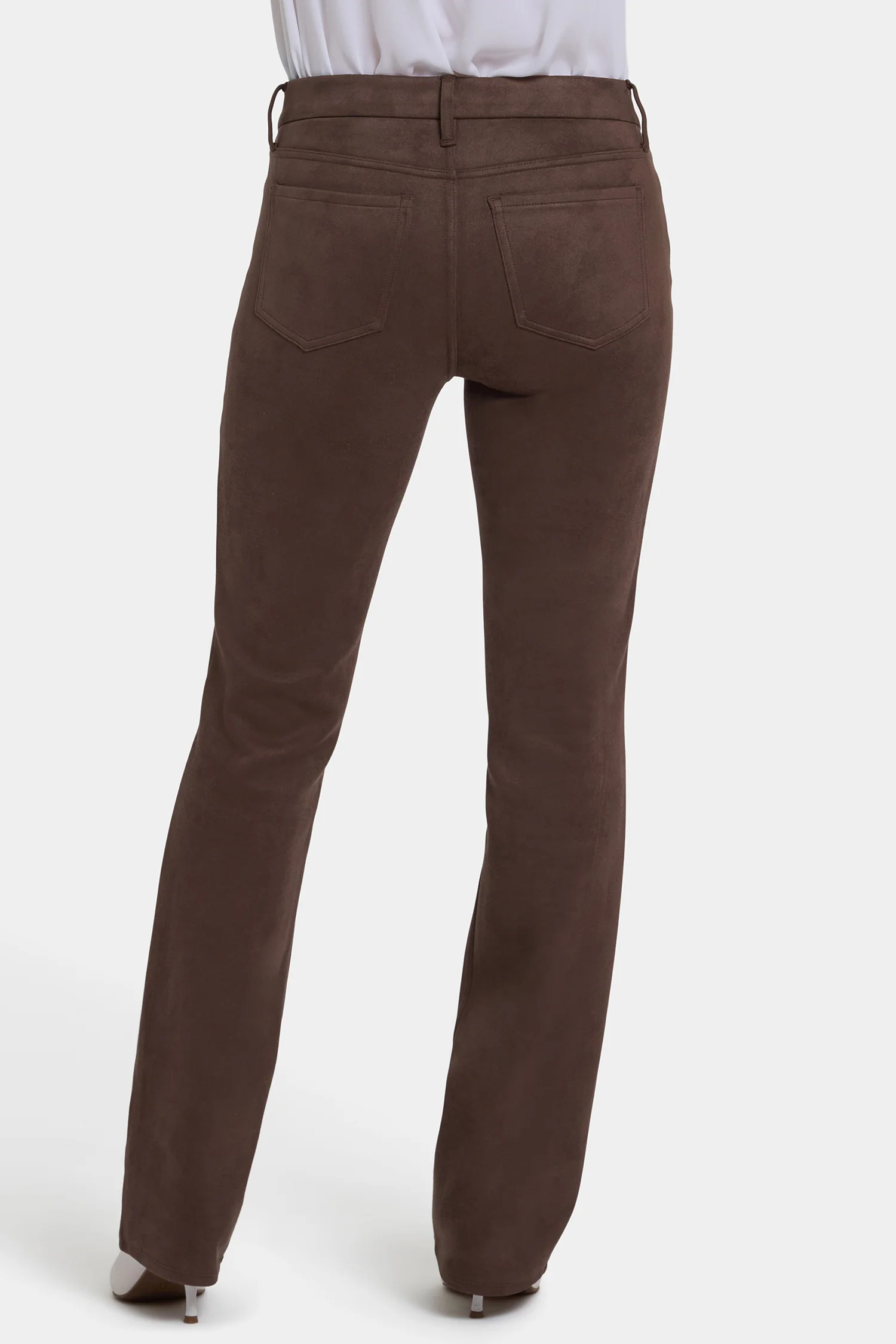 Marilyn Straight Pants In Petite - Coffee Bean