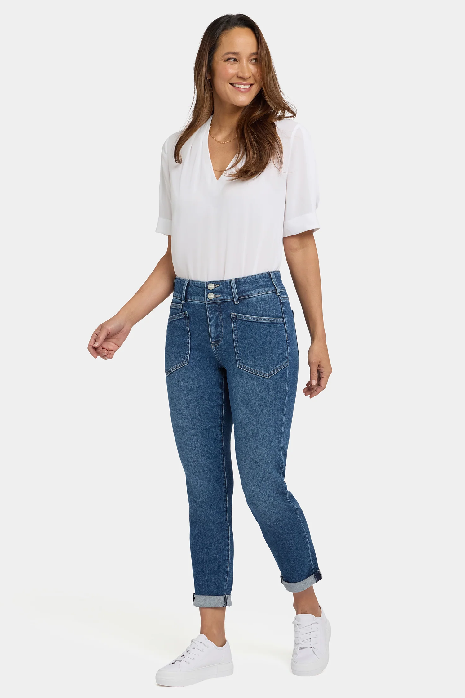 Margot Girlfriend Jeans - Lake Notre-Dame