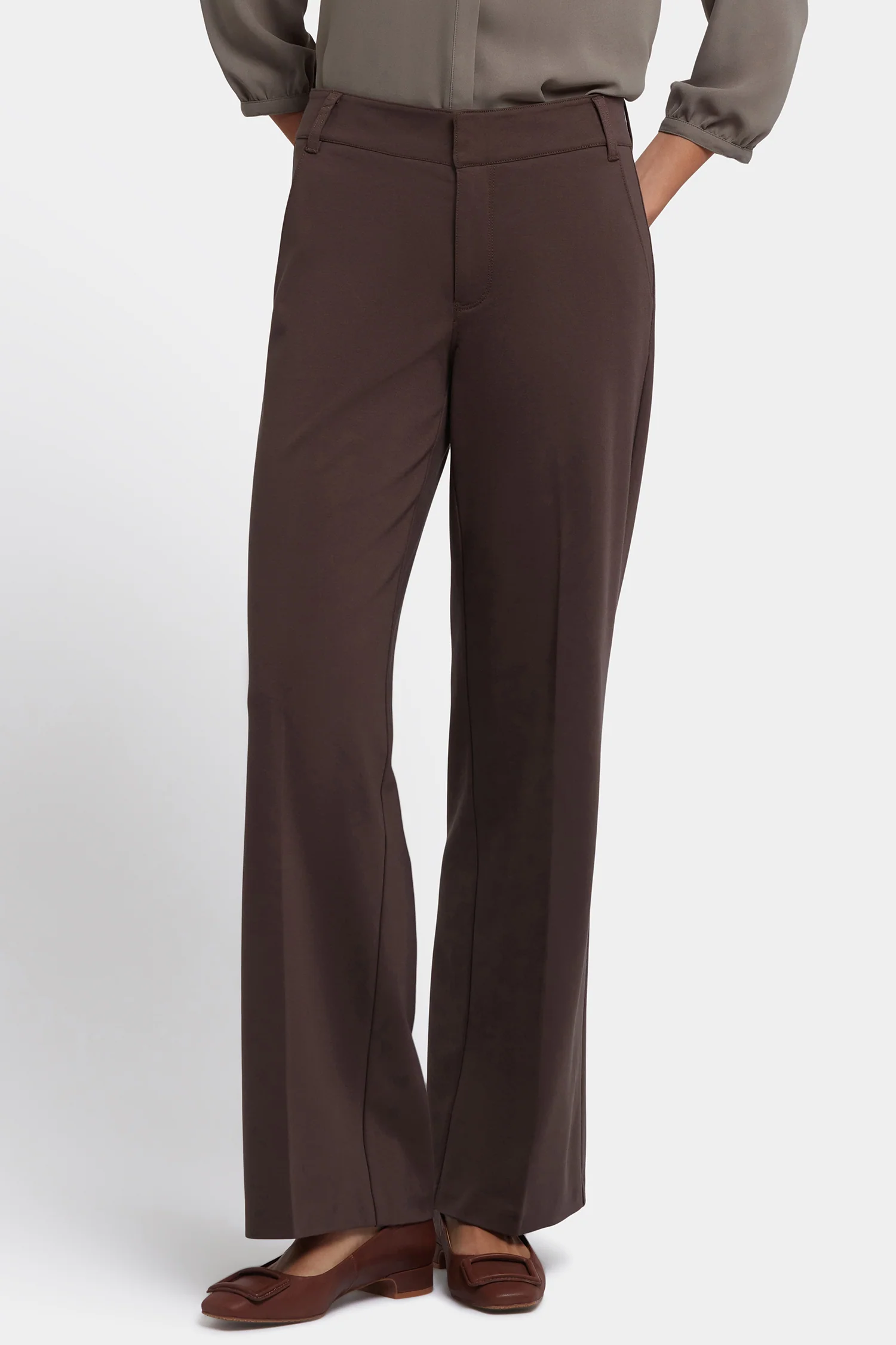 Fiona Trouser Pants - Coffee Bean