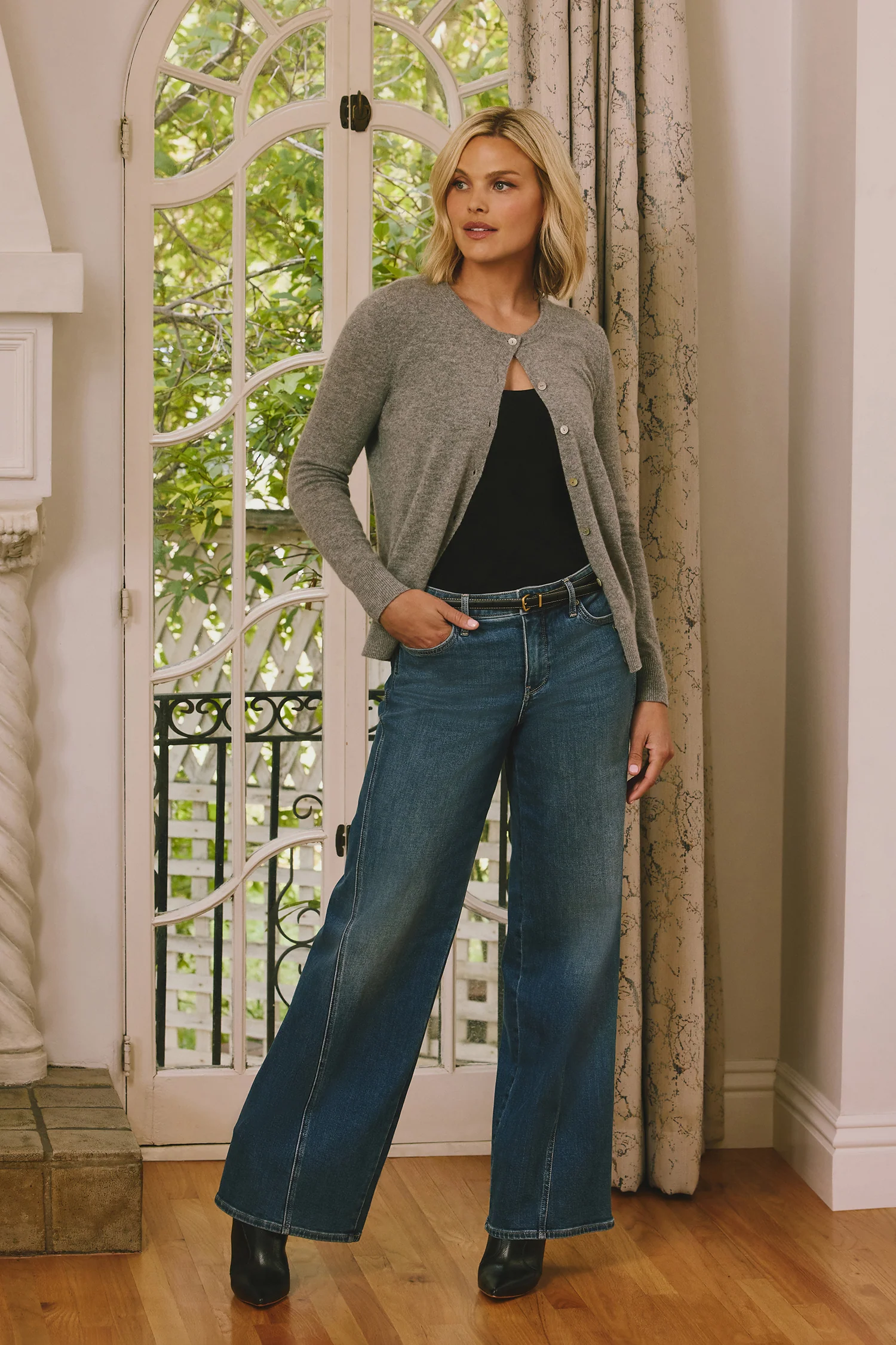 Teresa Wide Leg Jeans - Romantic Indigo