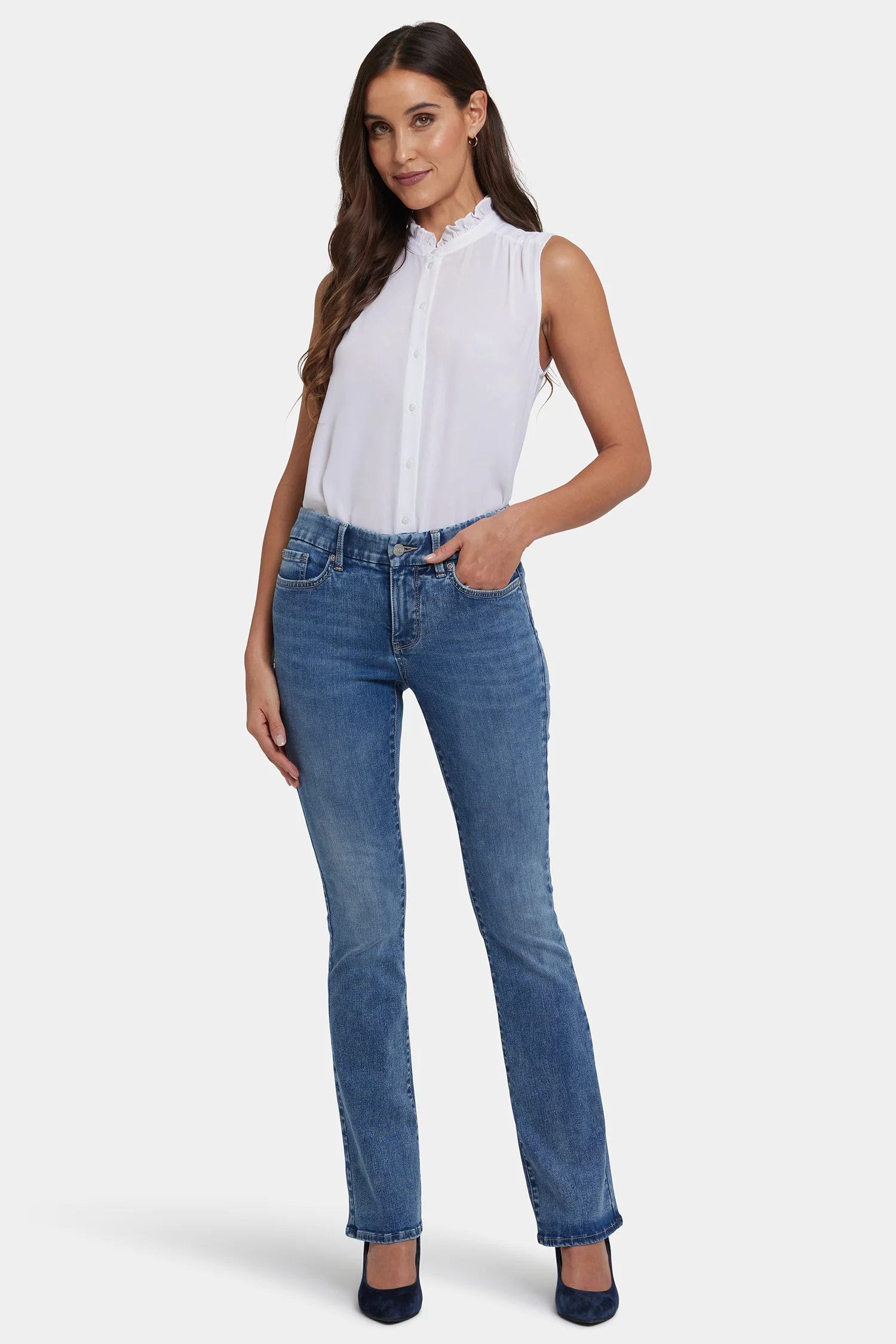 Waist-Matchâ¢ Barbara Bootcut Jeans - Parisian Sky