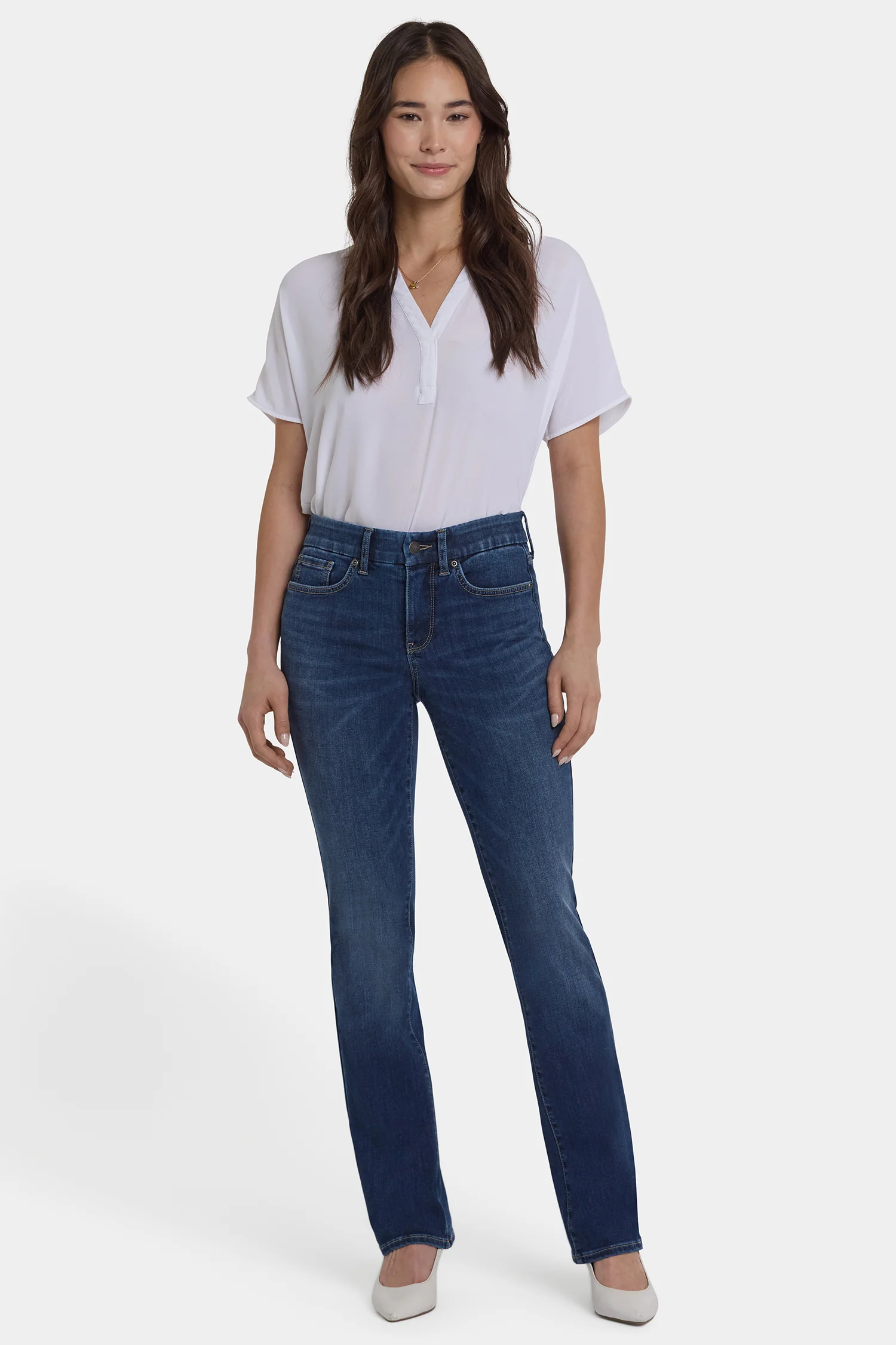Waist-Matchâ¢ Marilyn Straight Jeans - Dark Loire