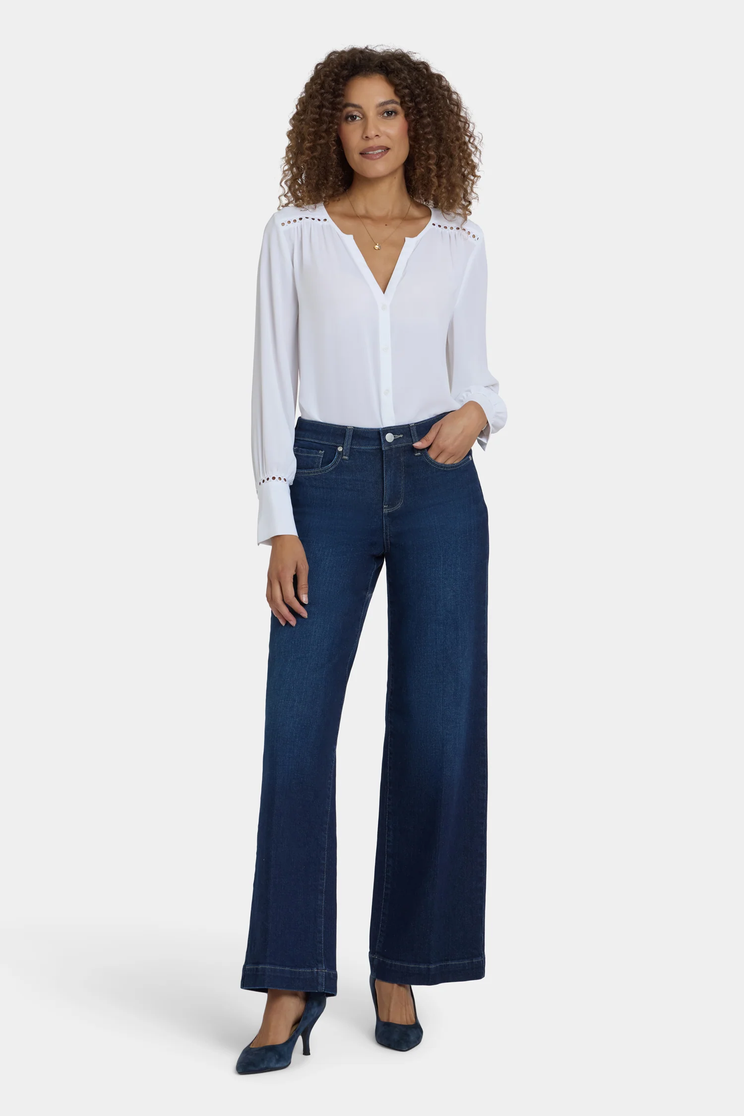 Teresa Wide Leg Jeans - Midnight Breeze