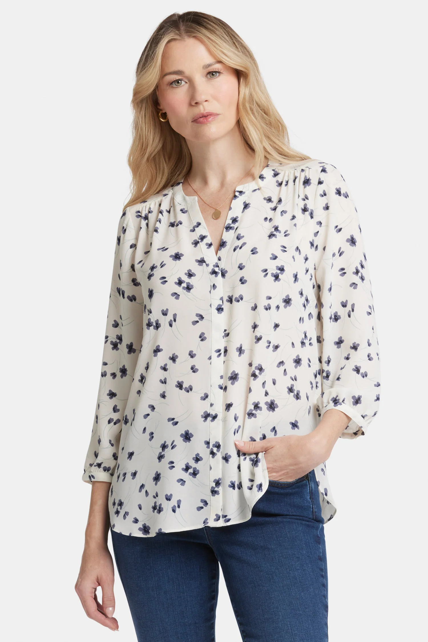 Pintuck Blouse - Iris Buds