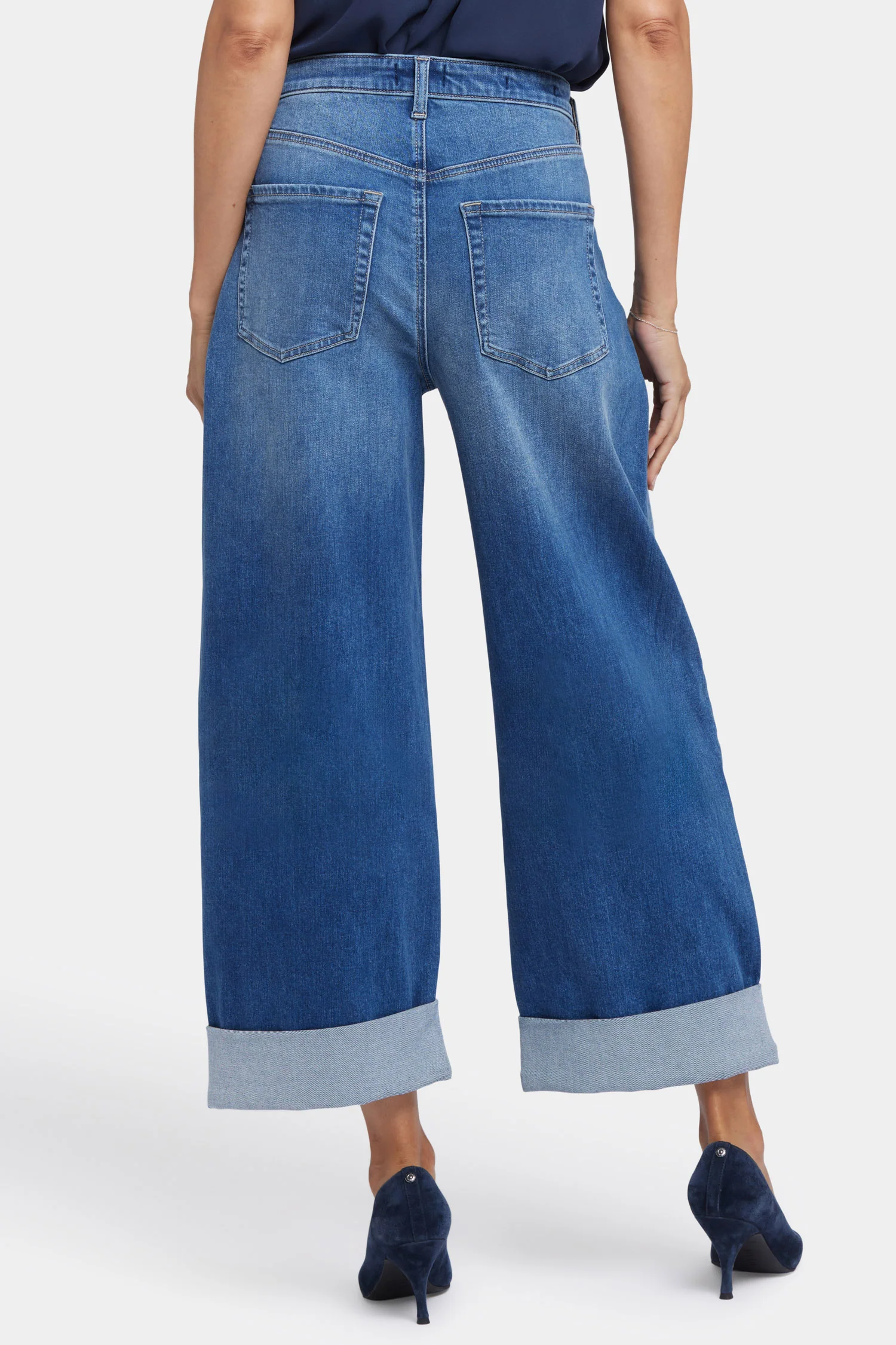 Renee Baggy Wide Leg Jeans - Picasso Lake