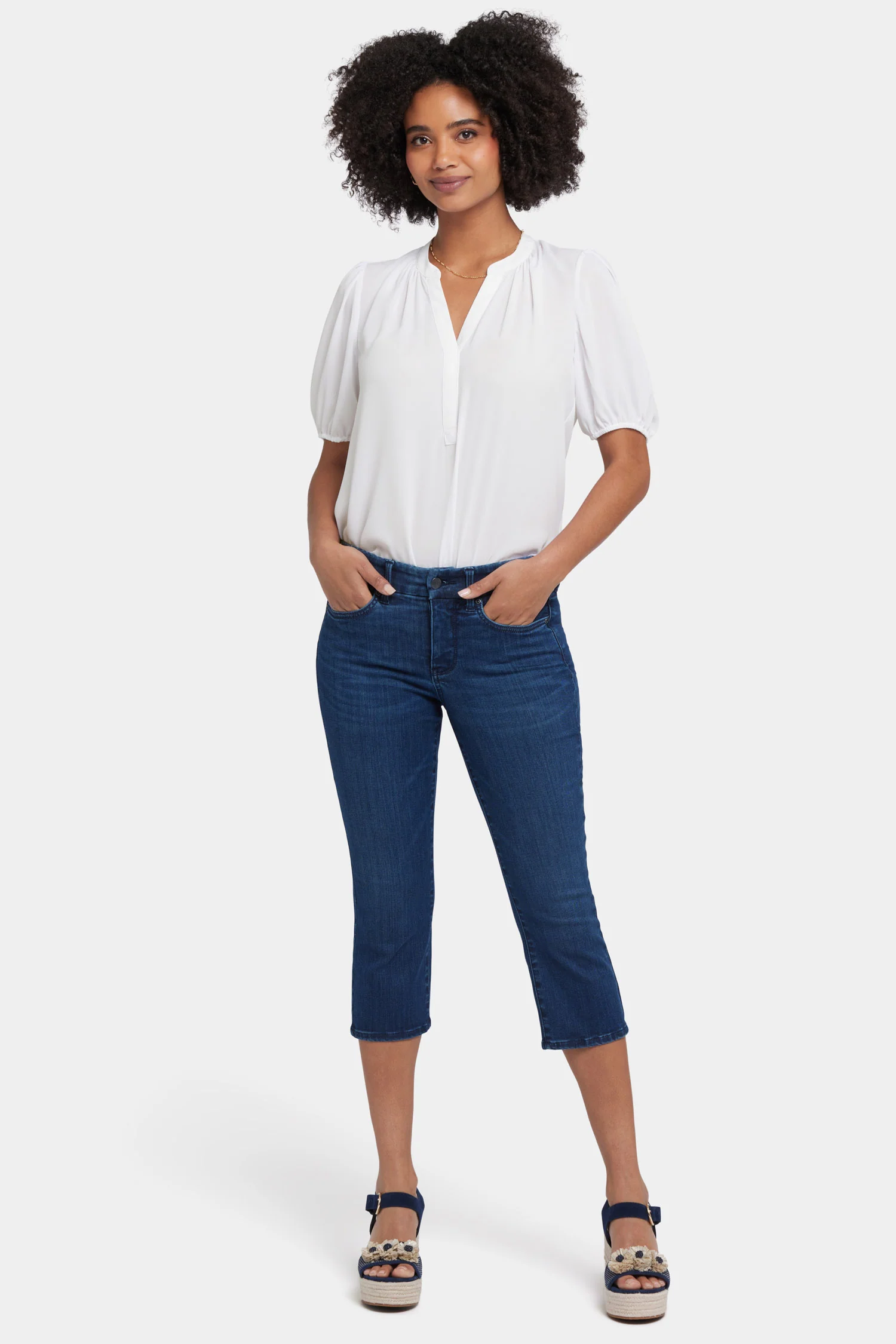 Waist-Matchâ¢ Marilyn Straight Crop Jeans - Ibiza Blues