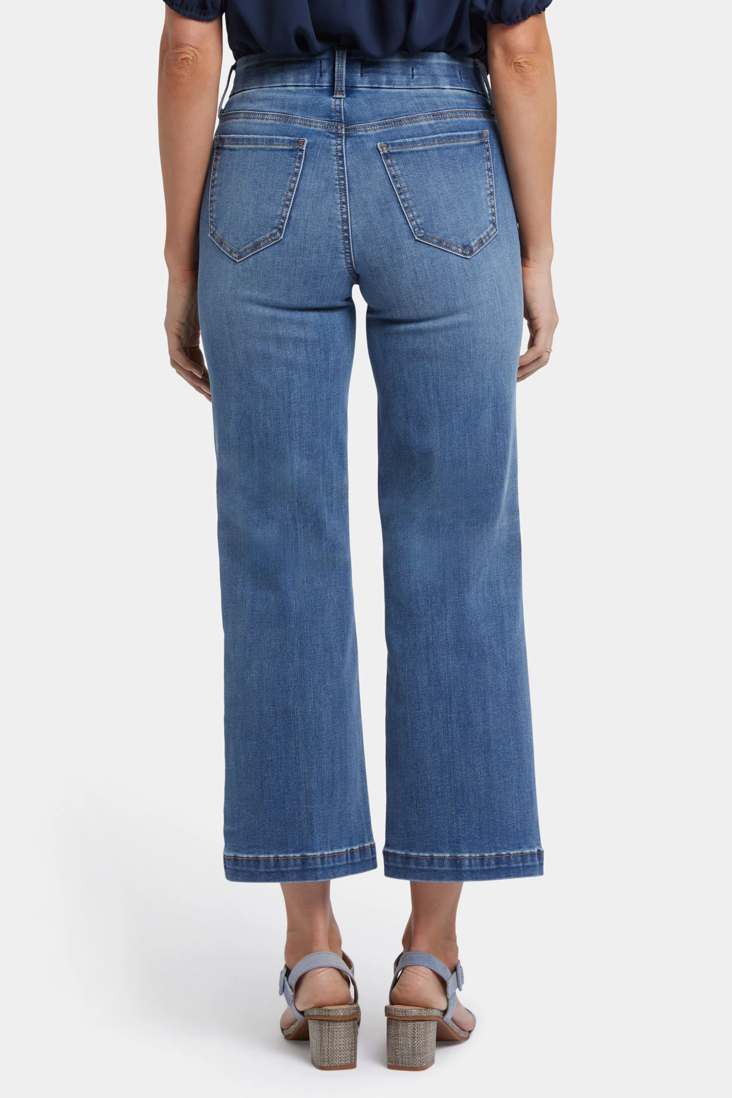 Waist-Matchâ¢ Teresa Wide Leg Ankle Jeans - Barcelona Breeze