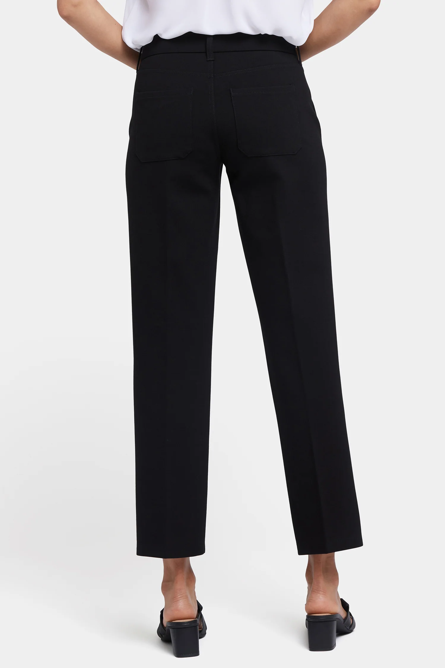 Straight Trouser Pants - Black