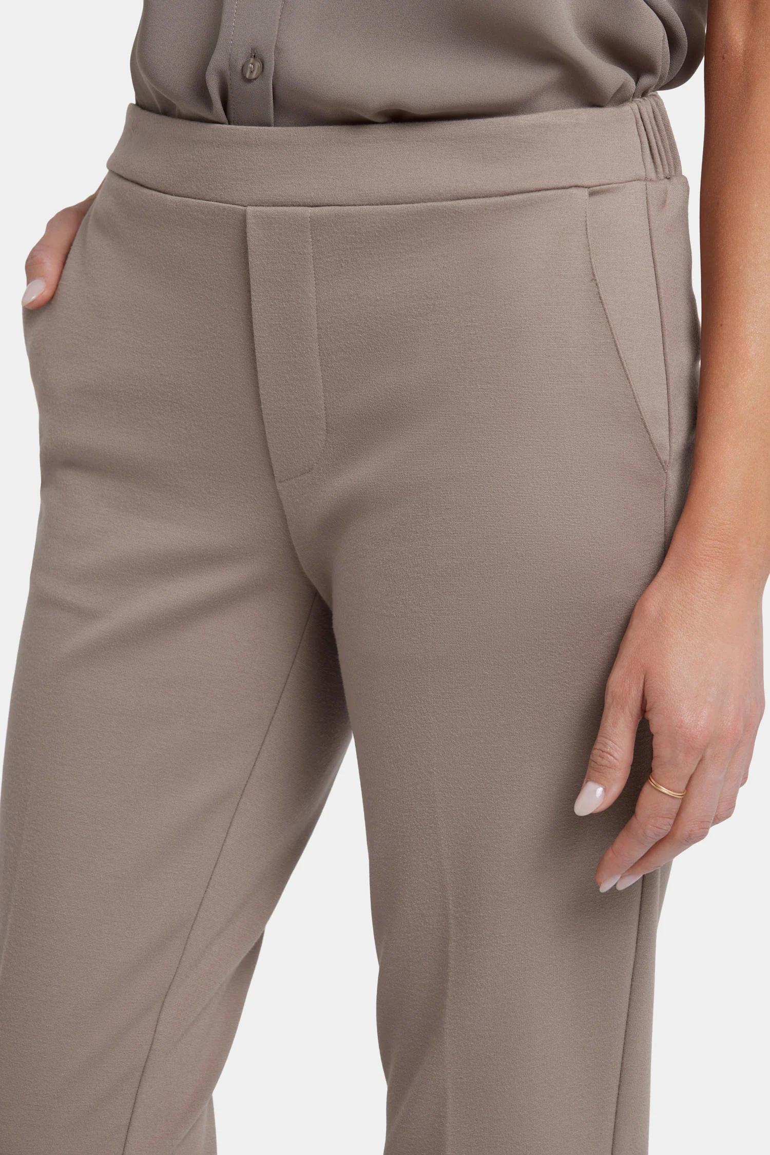 Cassidy Ankle Pull-On Trouser Pants - Saddlewood