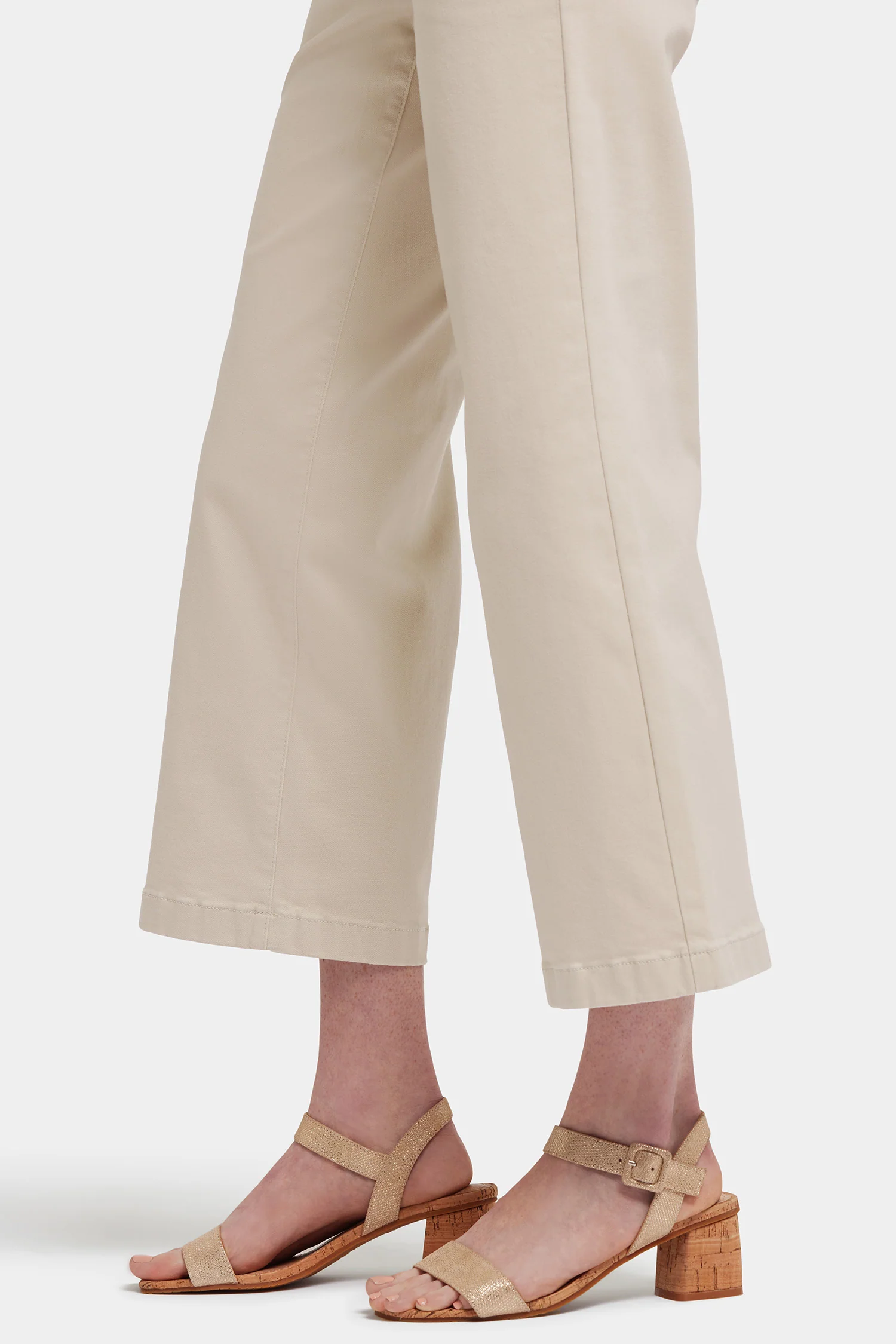 Waist-Matchâ¢ Teresa Wide Leg Ankle Jeans - Feather