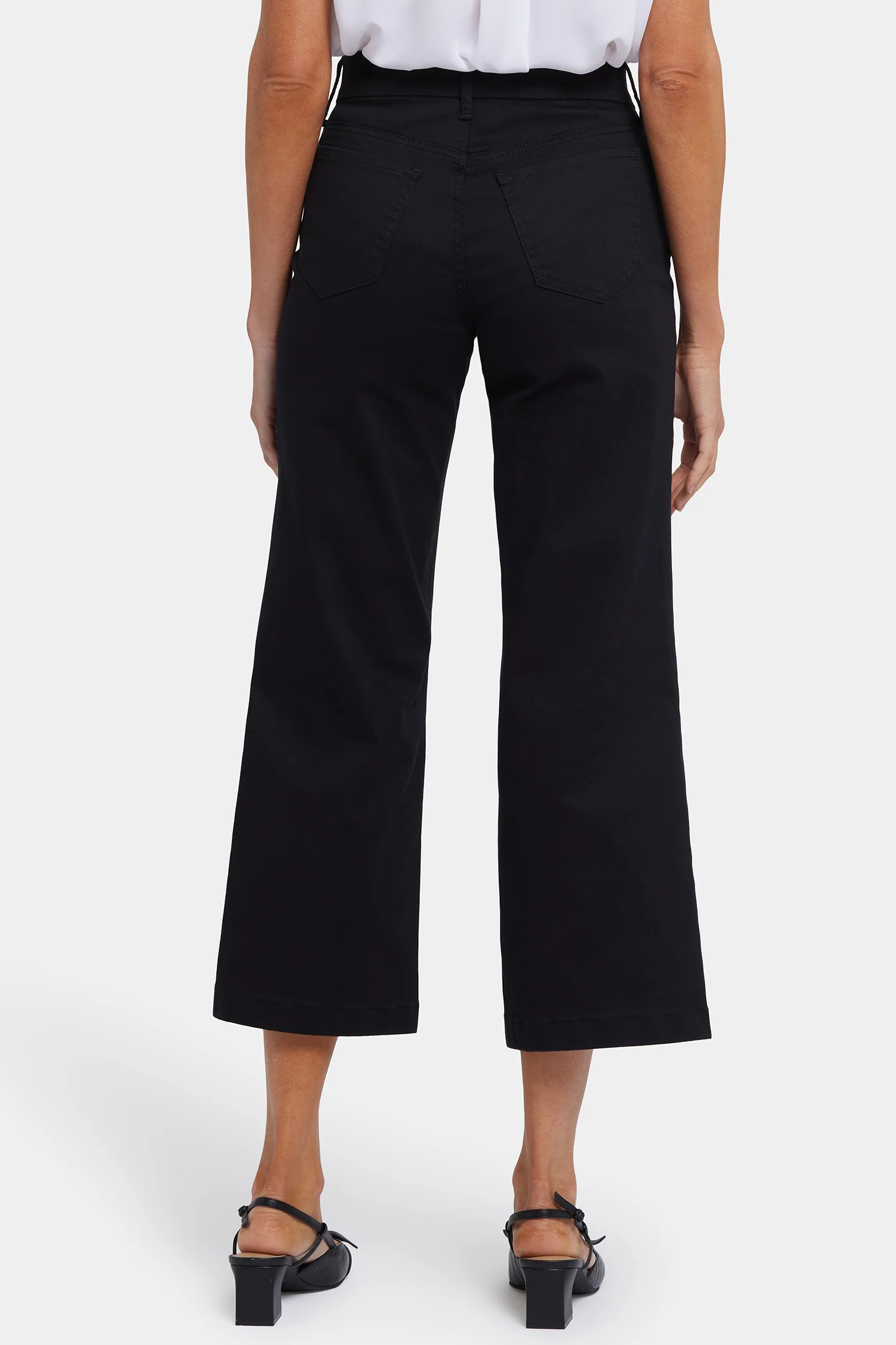 Waist-Matchâ¢ Teresa Wide Leg Ankle Jeans - Black