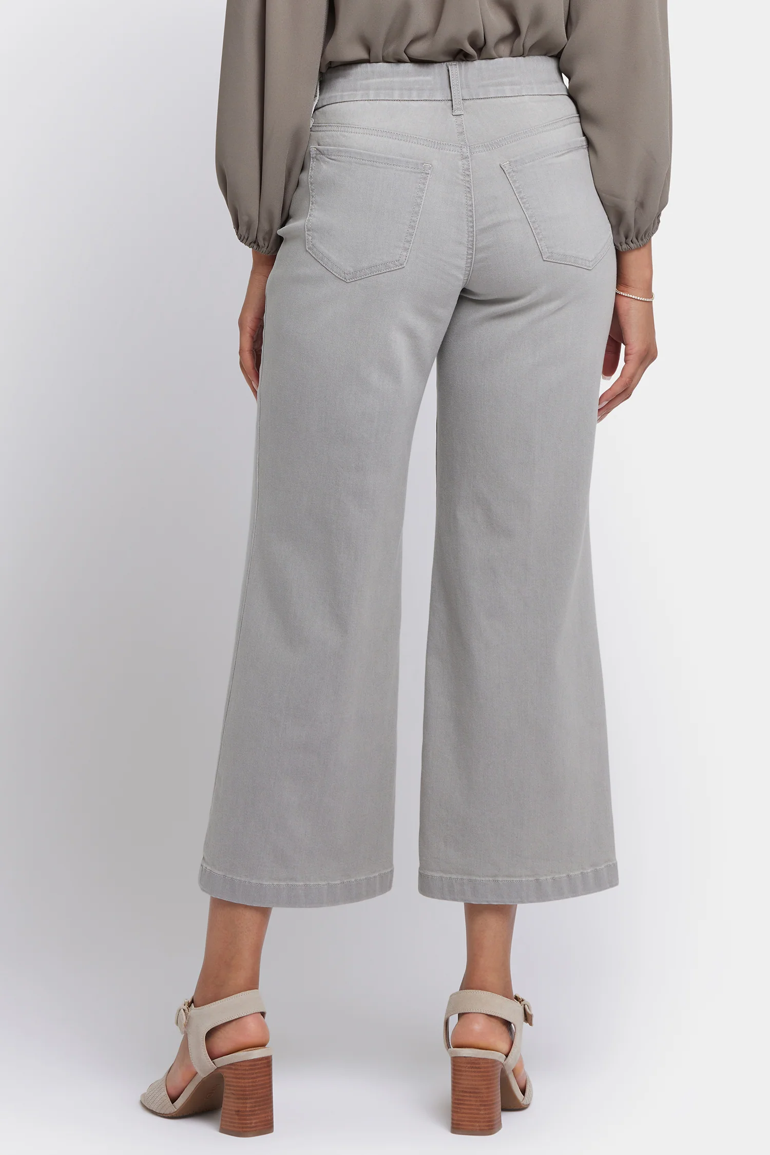 Waist-Matchâ¢ Teresa Wide Leg Ankle Jeans - Grenada Mist