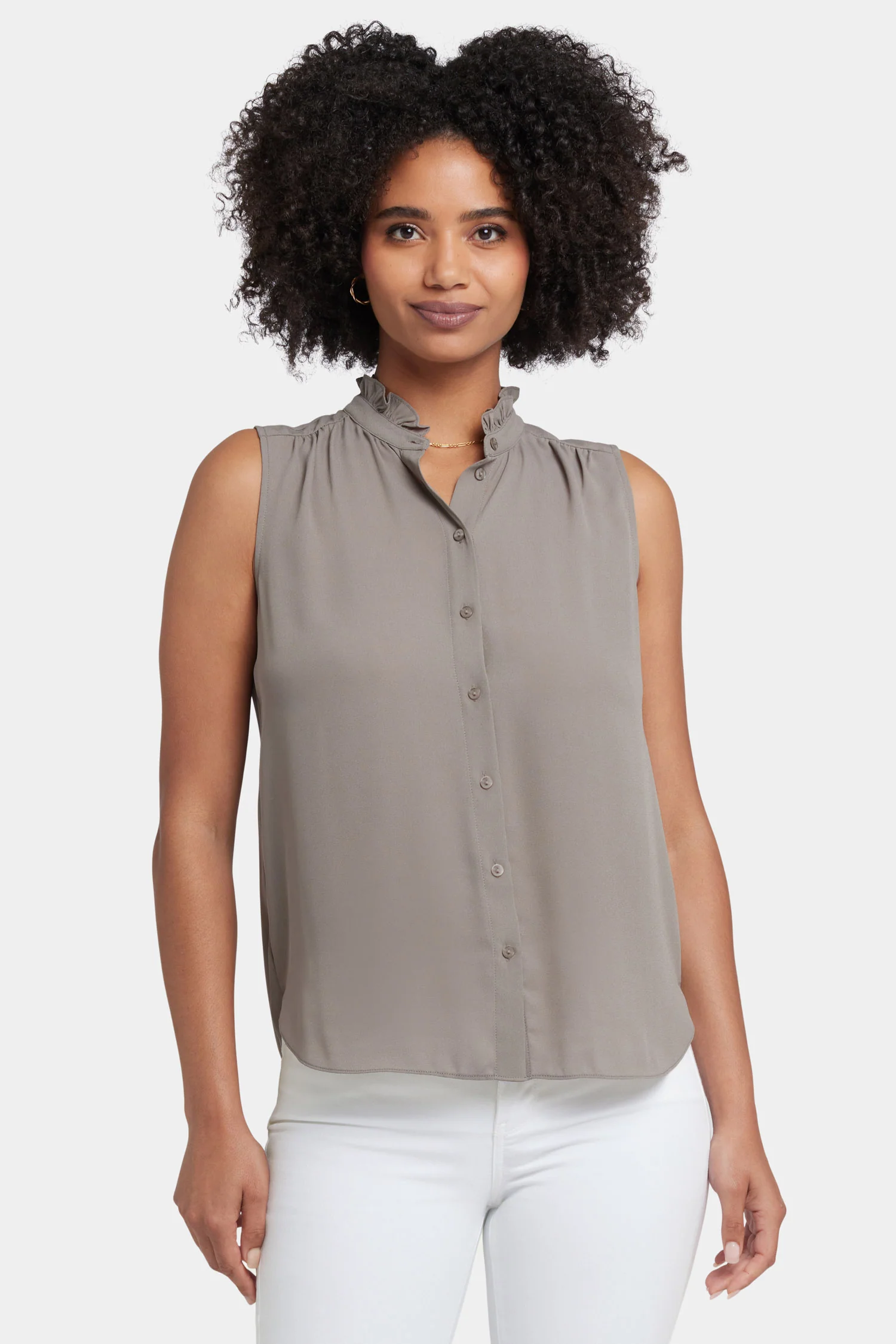 5371-sleeveless-ruffle-neck-blouse-saddlewood-1.webp