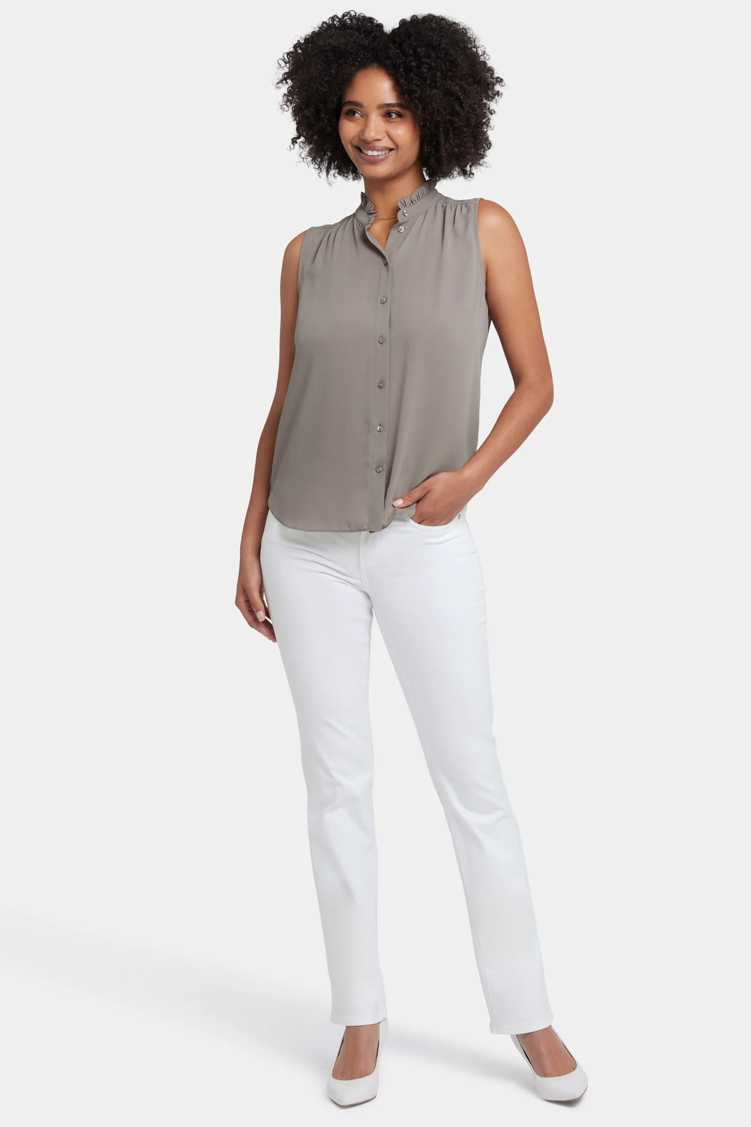 5371-sleeveless-ruffle-neck-blouse-saddlewood-1.webp