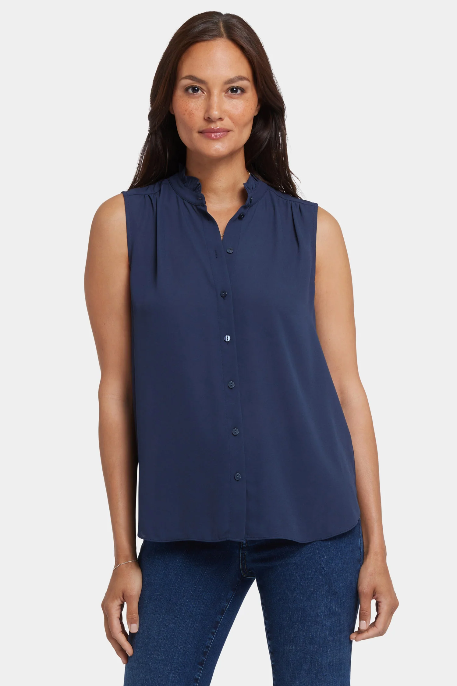 5378-sleeveless-ruffle-neck-blouse-oxford-navy-1.webp