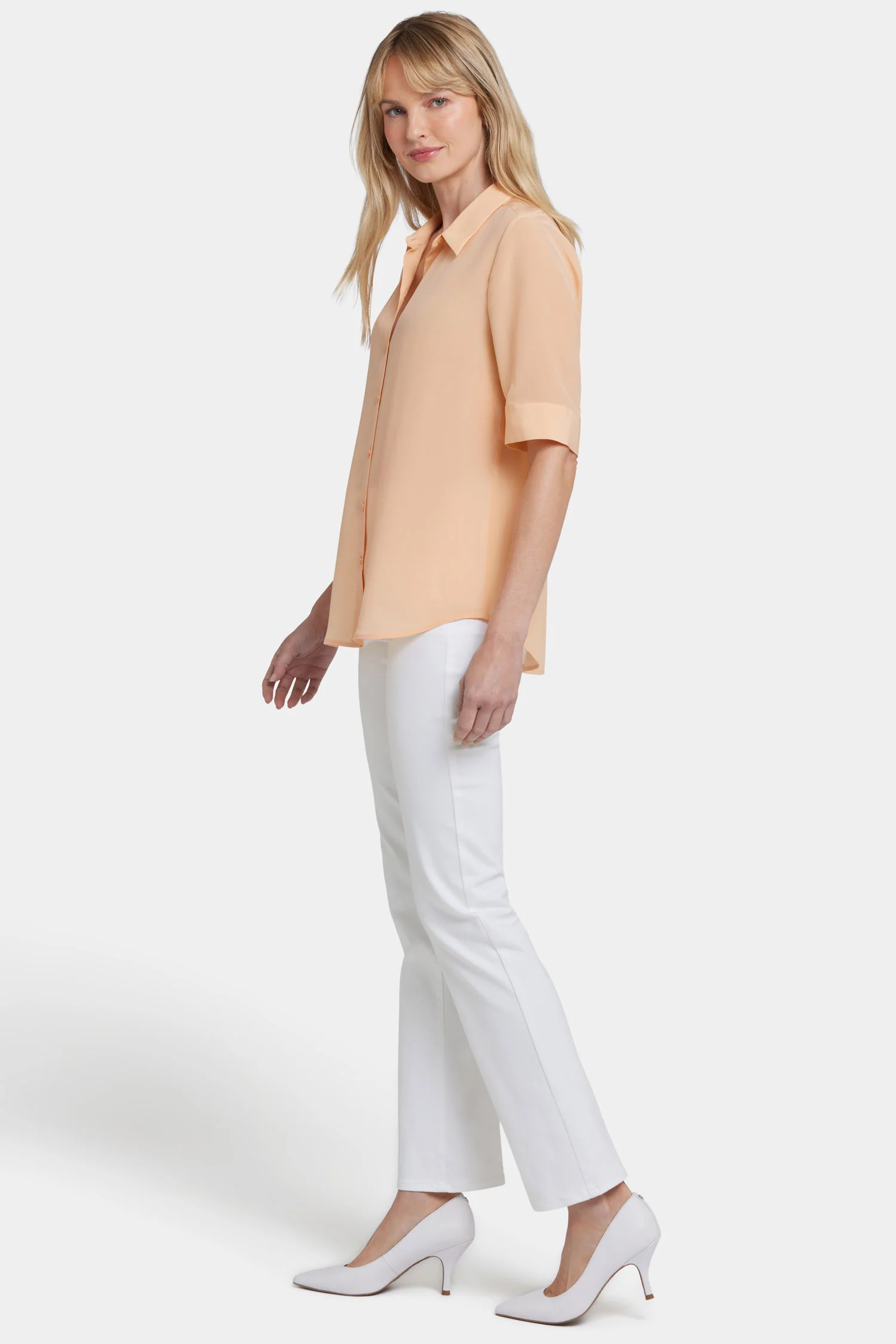 5399-riley-silk-elbow-sleeved-blouse-apricot-nectar-1.webp