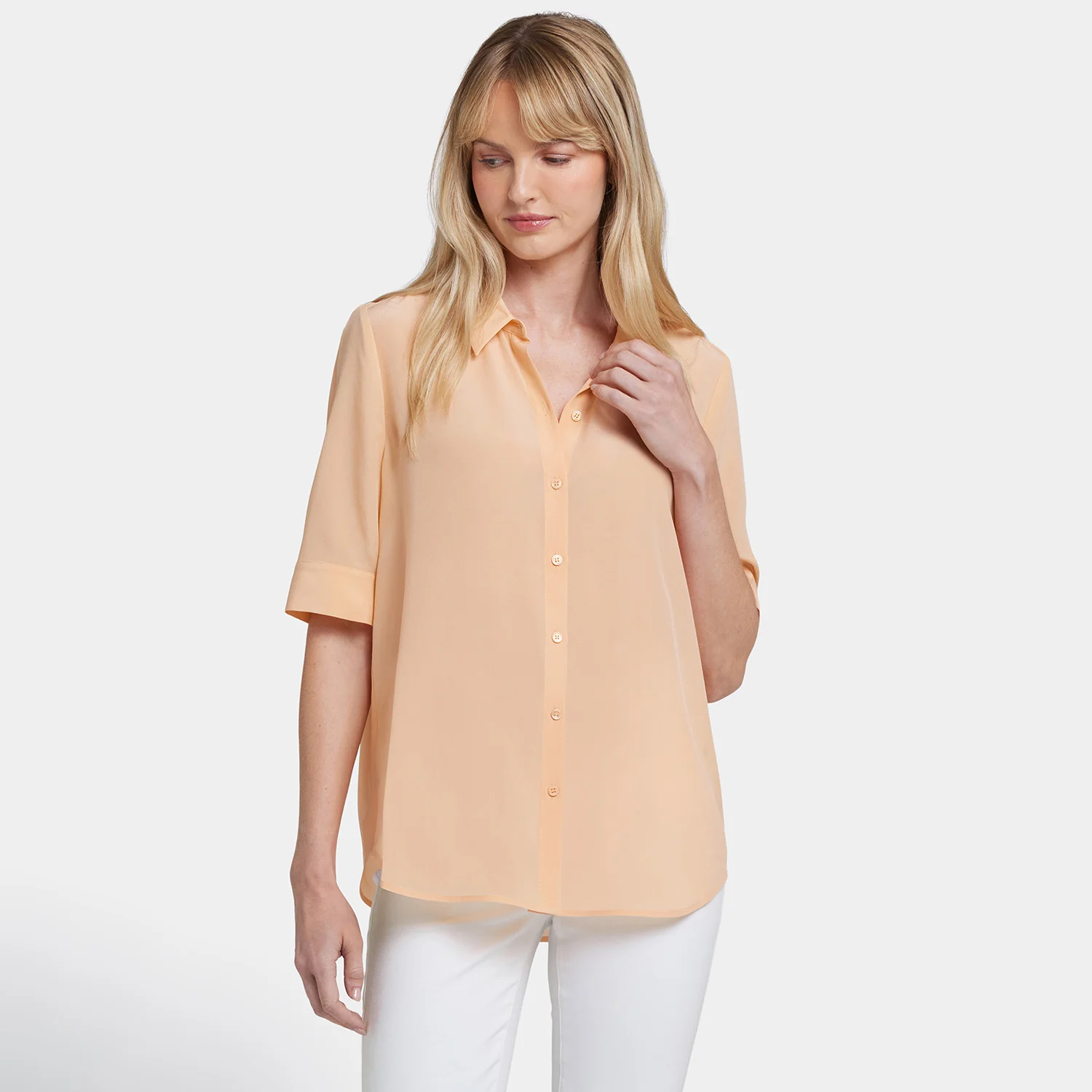 5399-riley-silk-elbow-sleeved-blouse-apricot-nectar-1.webp