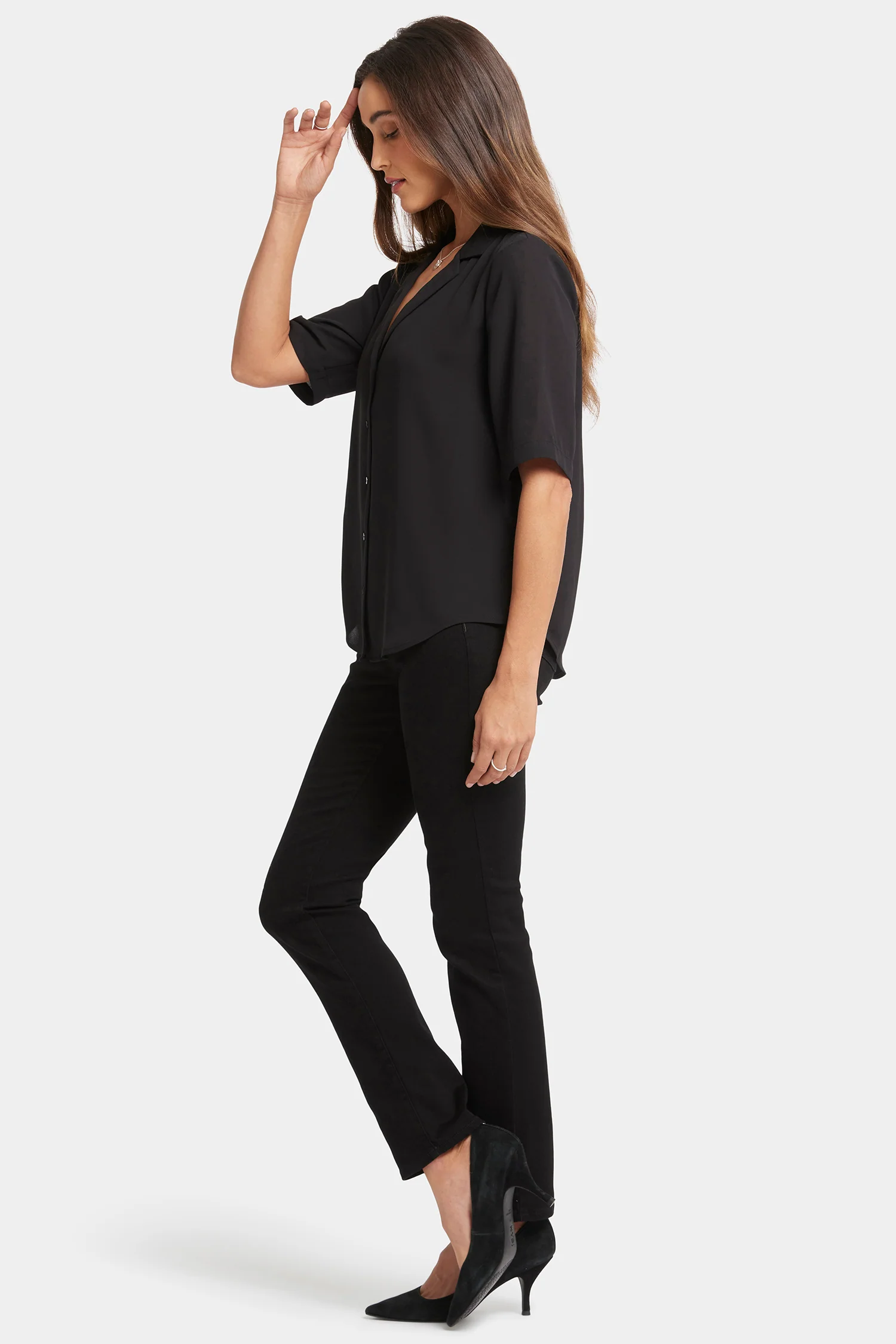 5550-gabrielle-short-sleeved-blouse-black-1.webp