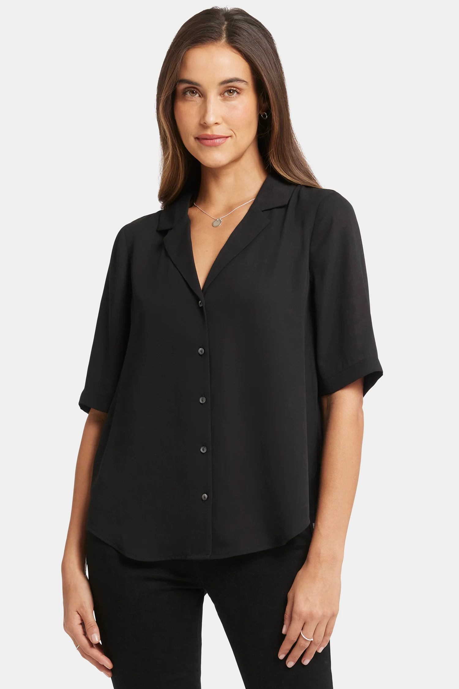 5550-gabrielle-short-sleeved-blouse-black-1.webp