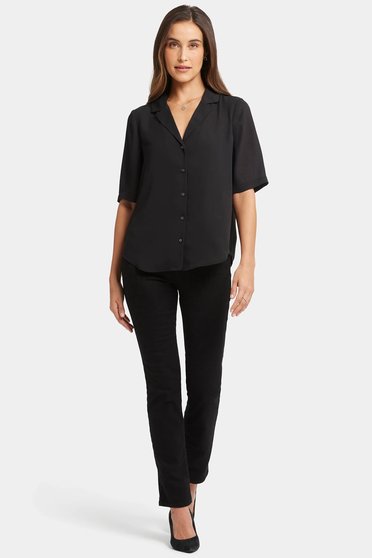 5550-gabrielle-short-sleeved-blouse-black-1.webp