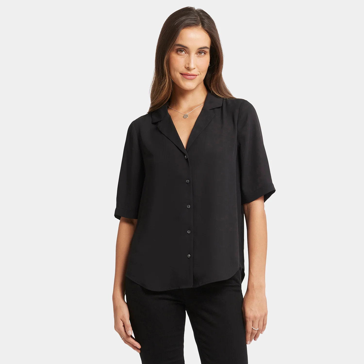 5550-gabrielle-short-sleeved-blouse-black-1.webp