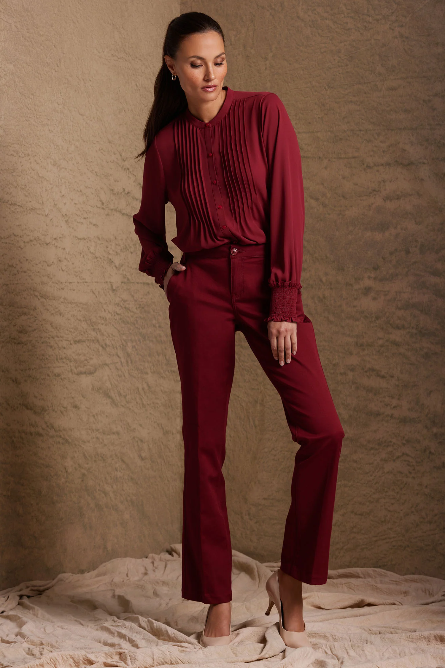 5880-pleated-peasant-blouse-wild-currant-1.webp