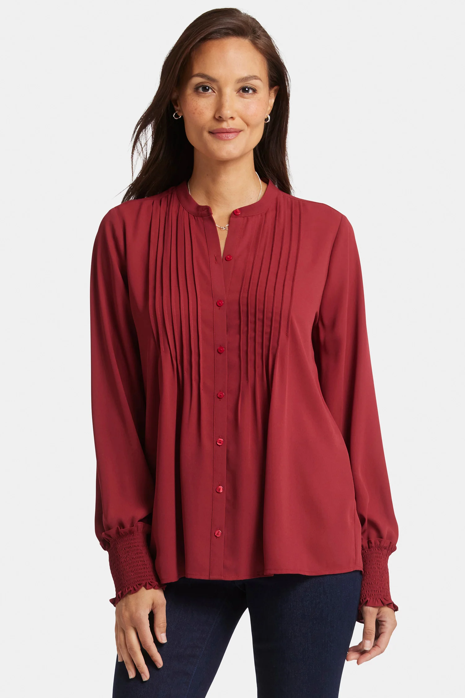5880-pleated-peasant-blouse-wild-currant-1.webp