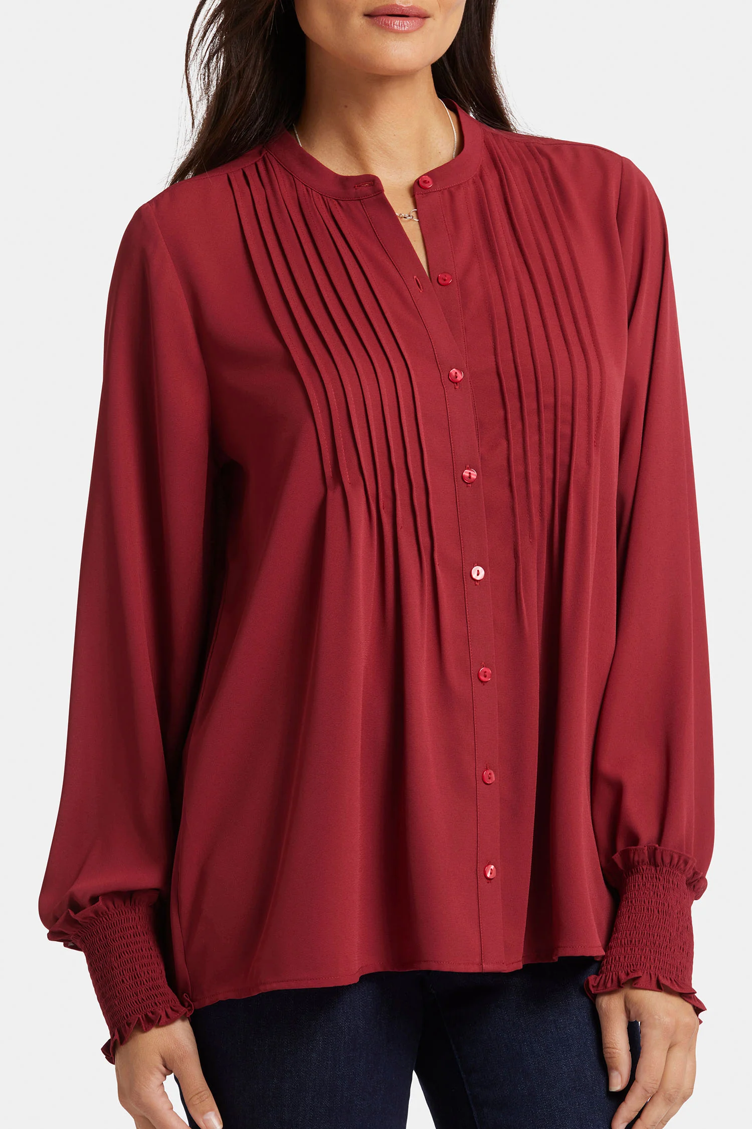 5880-pleated-peasant-blouse-wild-currant-1.webp