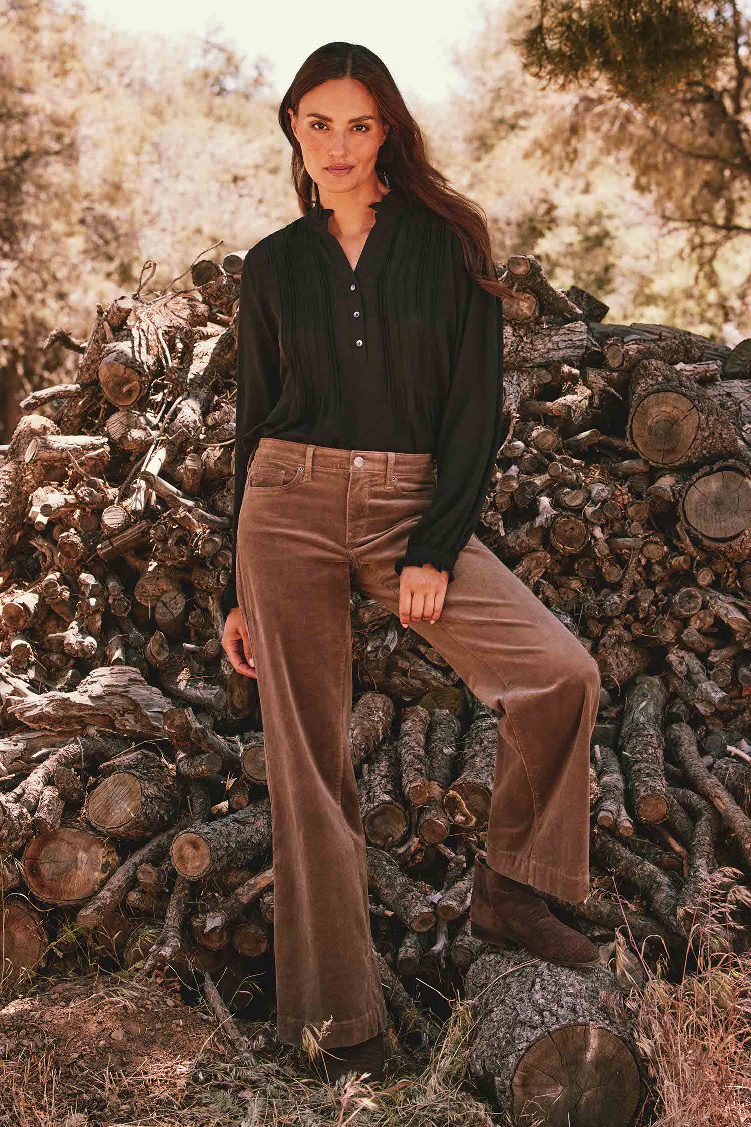 Teresa Wide Leg Pants - Elmwood