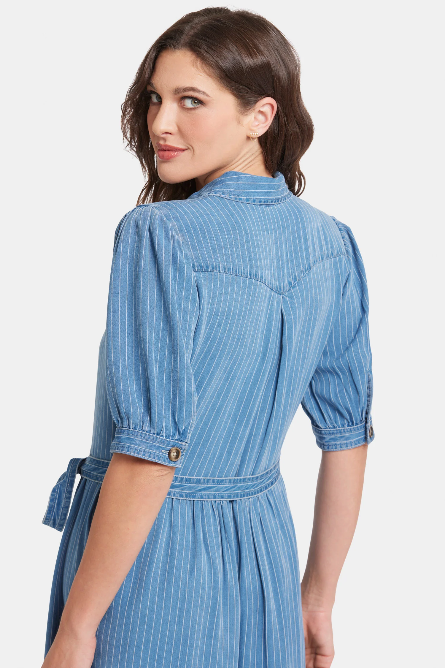 Kate Ruffle DressÂ  - Light Marine