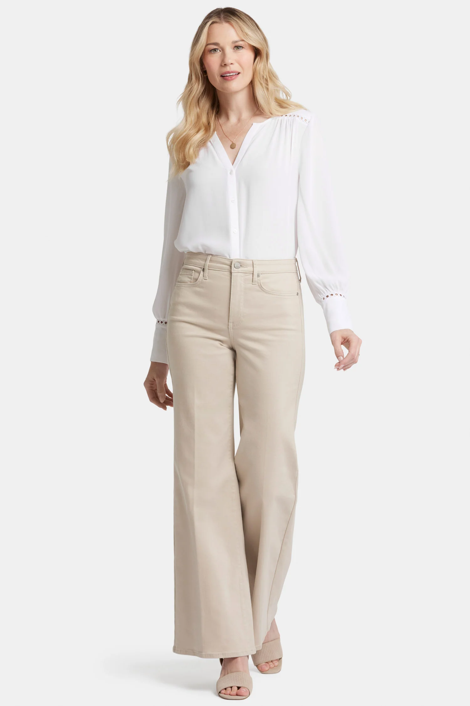 Mia Palazzo Jeans - Feather