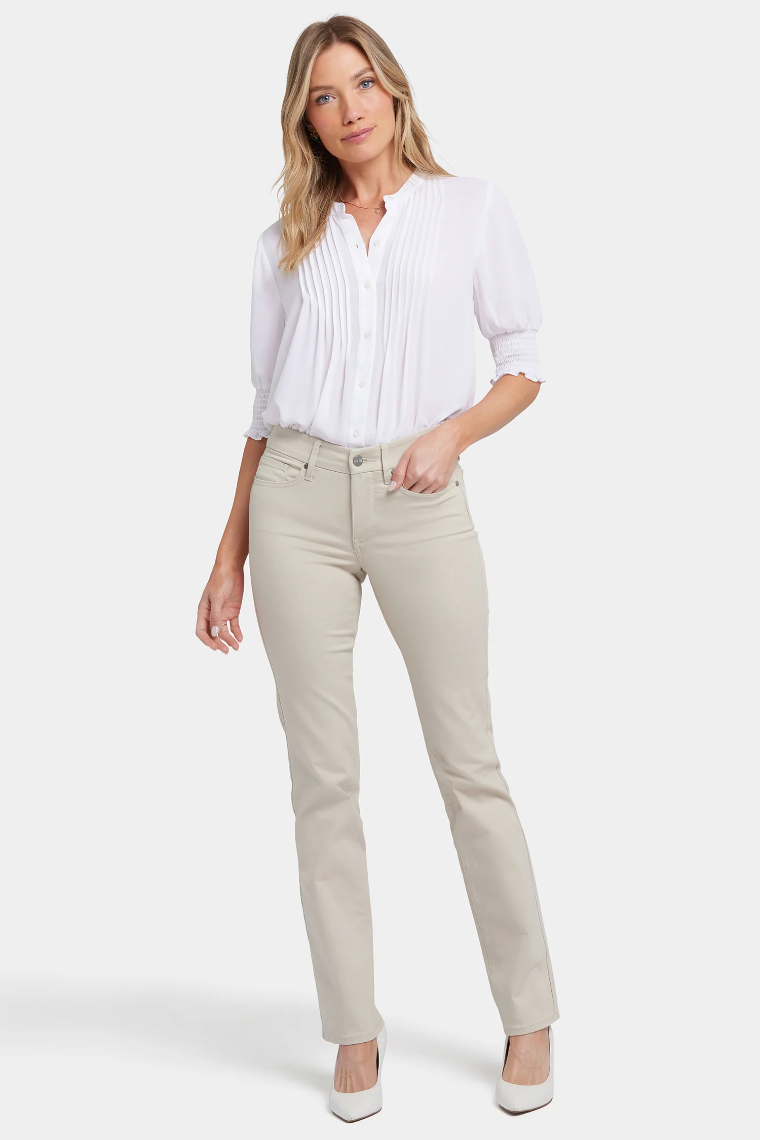 Waist-Matchâ¢ Marilyn Straight Jeans - Feather