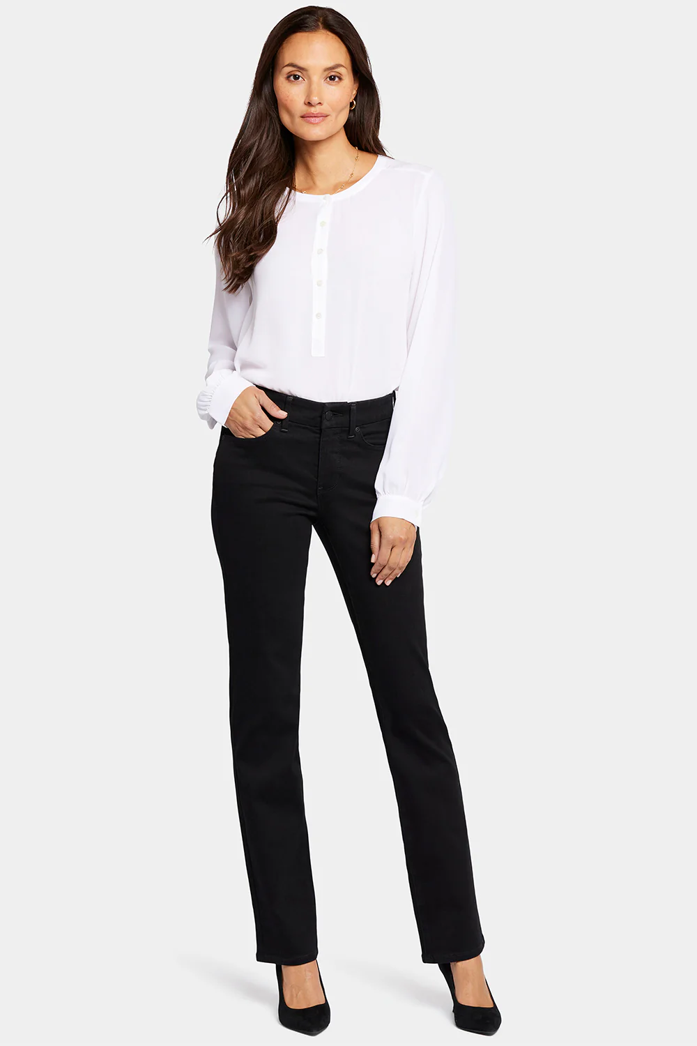 Waist-Matchâ¢ Marilyn Straight Jeans - Black