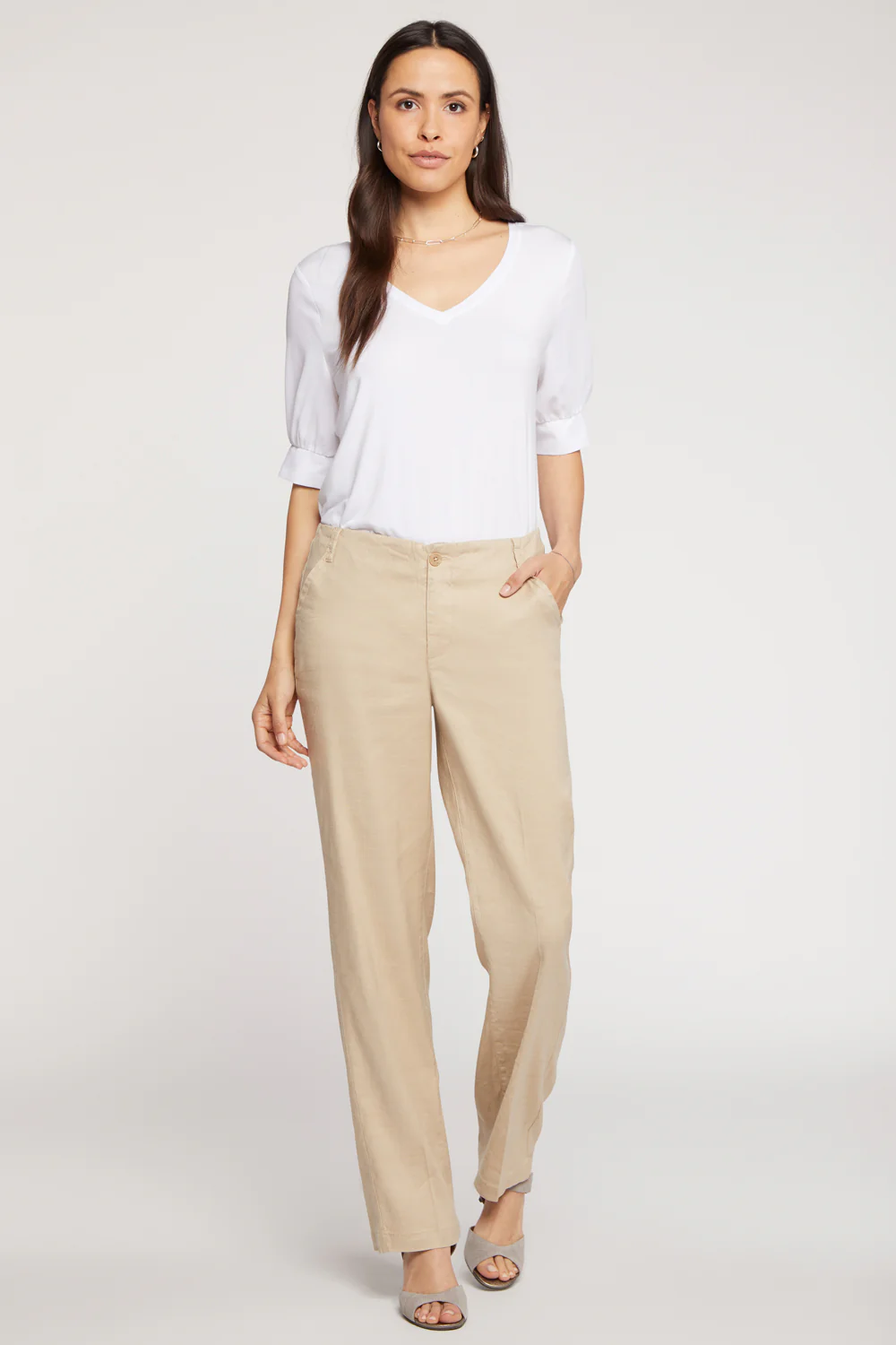 Marilyn Straight Pants - Feather