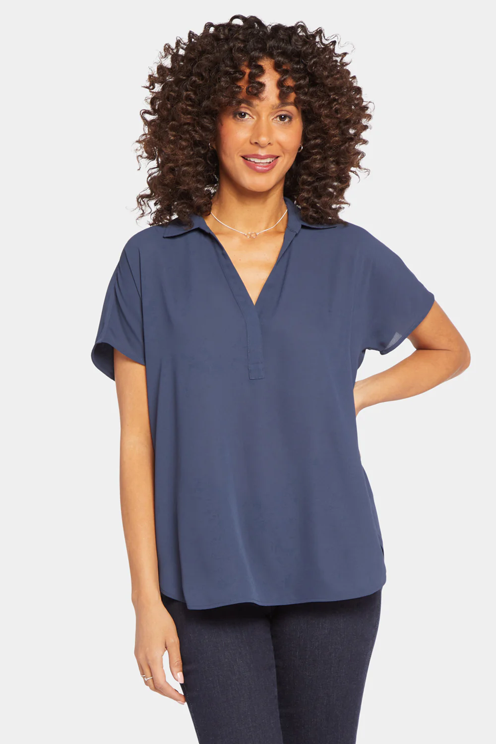 7273-becky-short-sleeved-blouse-oxford-navy-1.webp