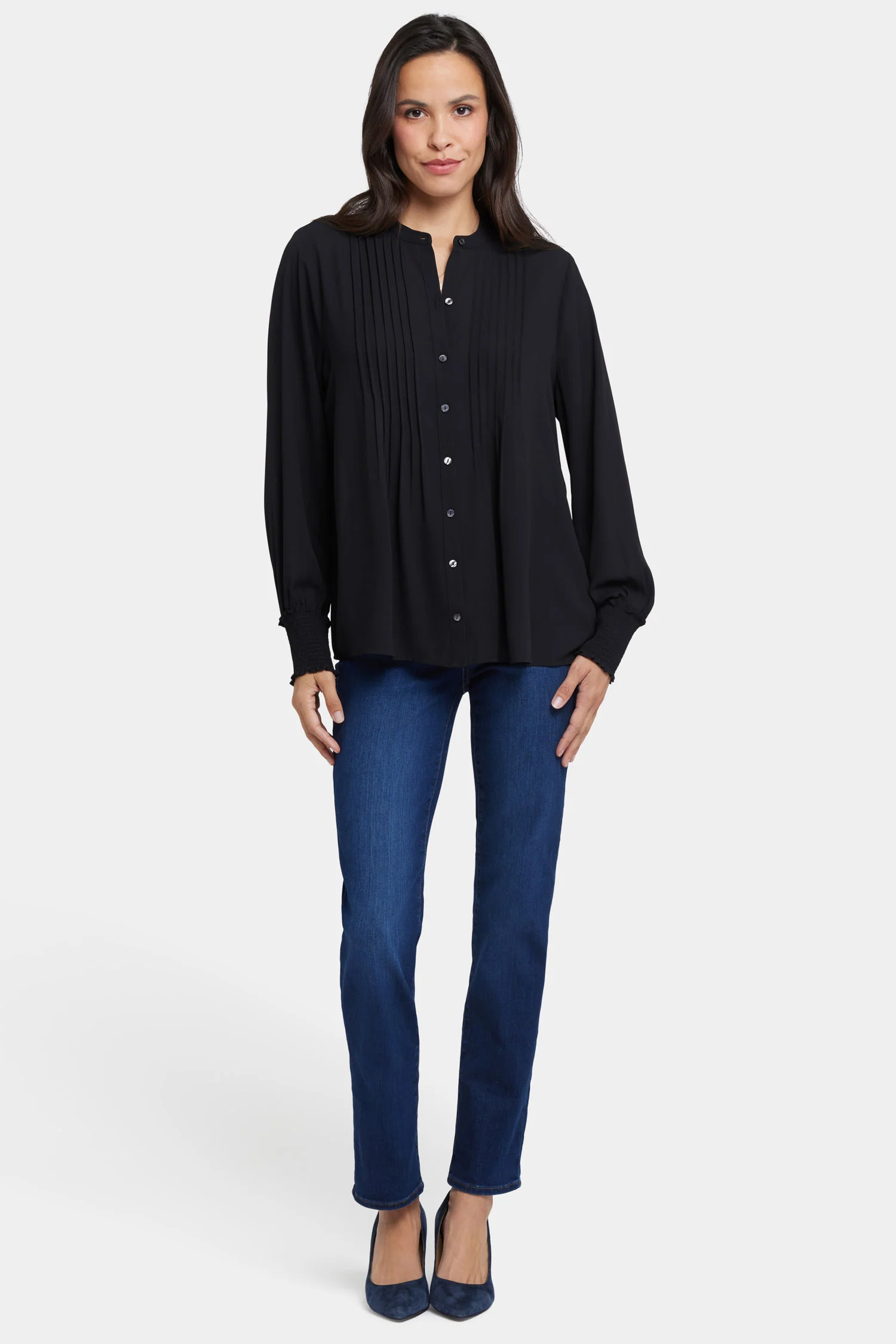 7512-pleated-peasant-blouse-black-1.webp