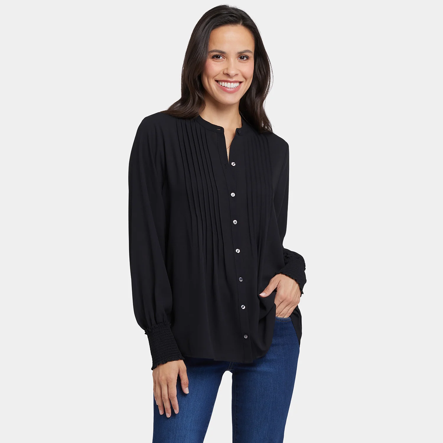 7512-pleated-peasant-blouse-black-1.webp