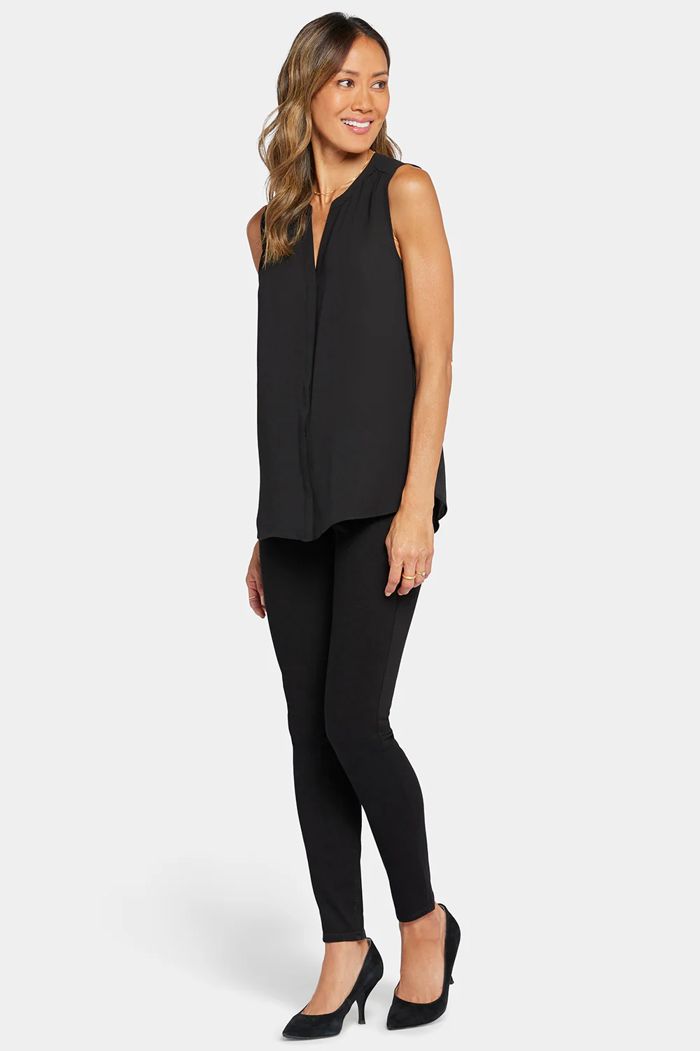 7737-sleeveless-pintuck-blouse-black-1.webp